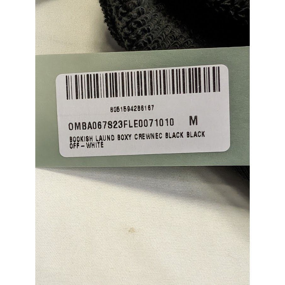 Off-White o1rshd1 Bookish Laund Boxy Crewneck in Black Size US M / EU 48-50 / 2 - 18 Thumbnail