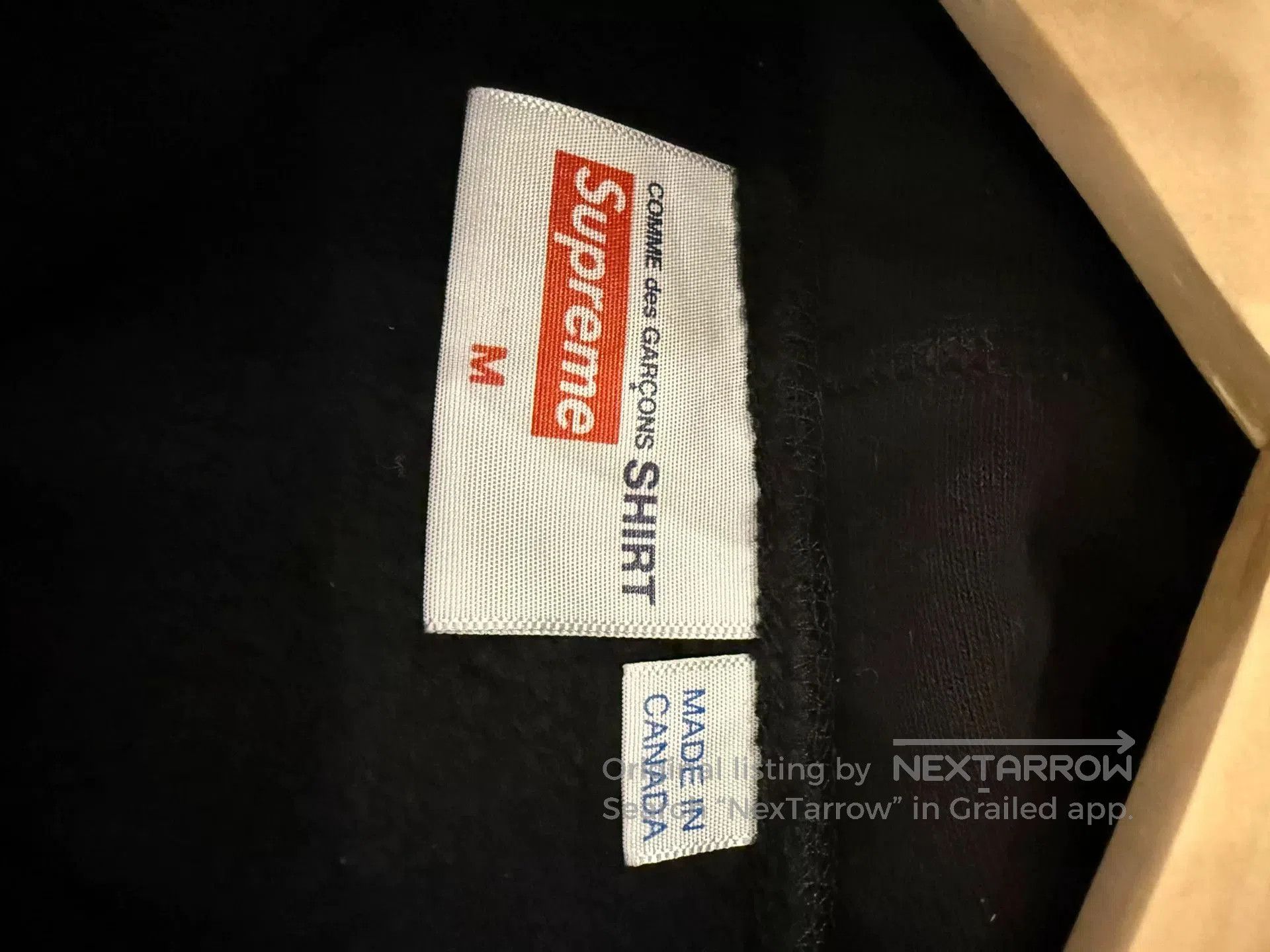 Comme des Garcons Supreme x CDG Origami Box Logo Hoodie. Size US M / EU 48-50 / 2 - 6 Thumbnail