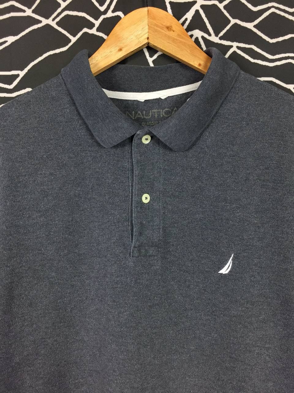 Nautica × Vintage Vtg Nautica Classic Fit Casual Essential Polo Tee Size US XL / EU 56 / 4 - 3 Thumbnail