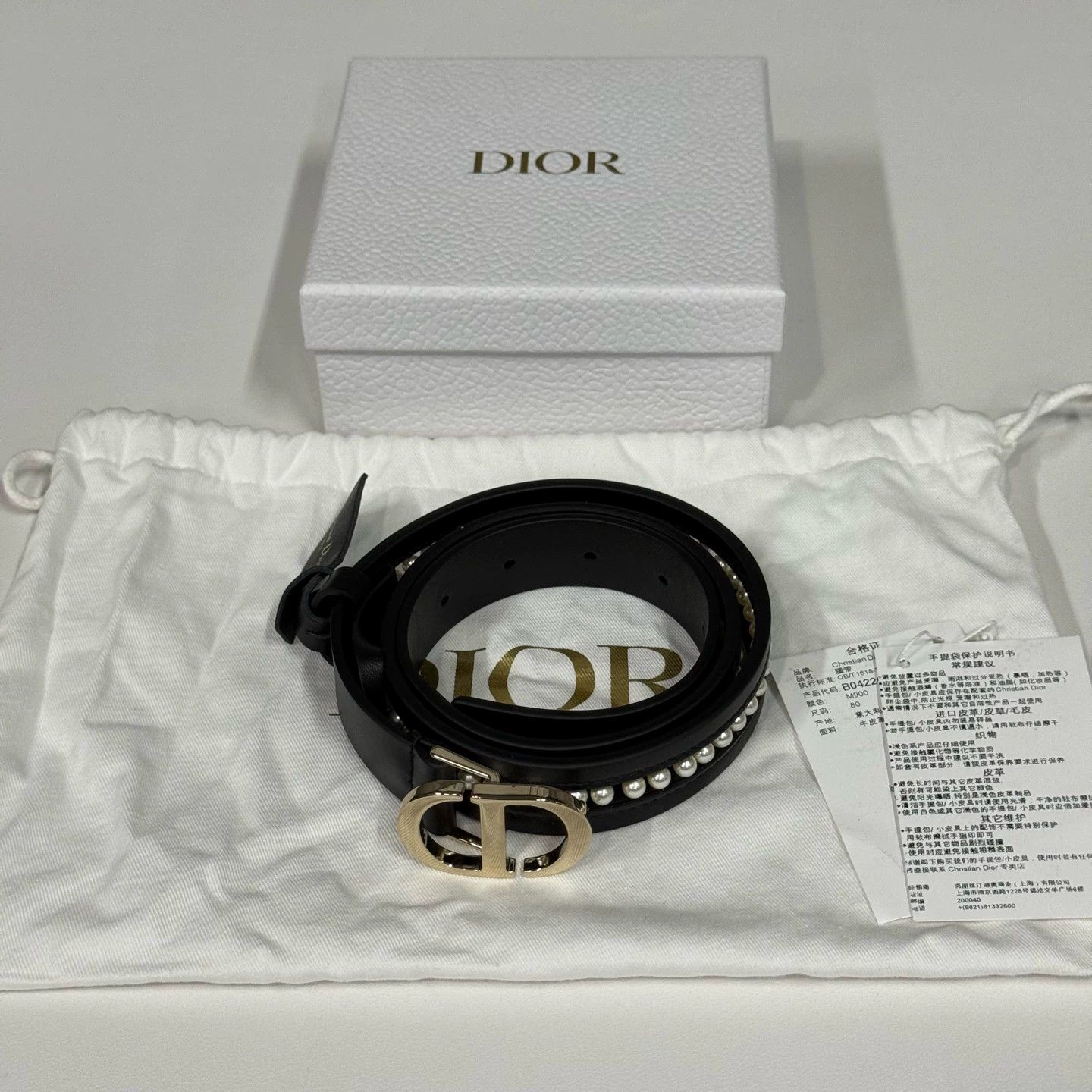 Dior Dior Pearl Belt 80 New Size ONE SIZE - 5 Thumbnail
