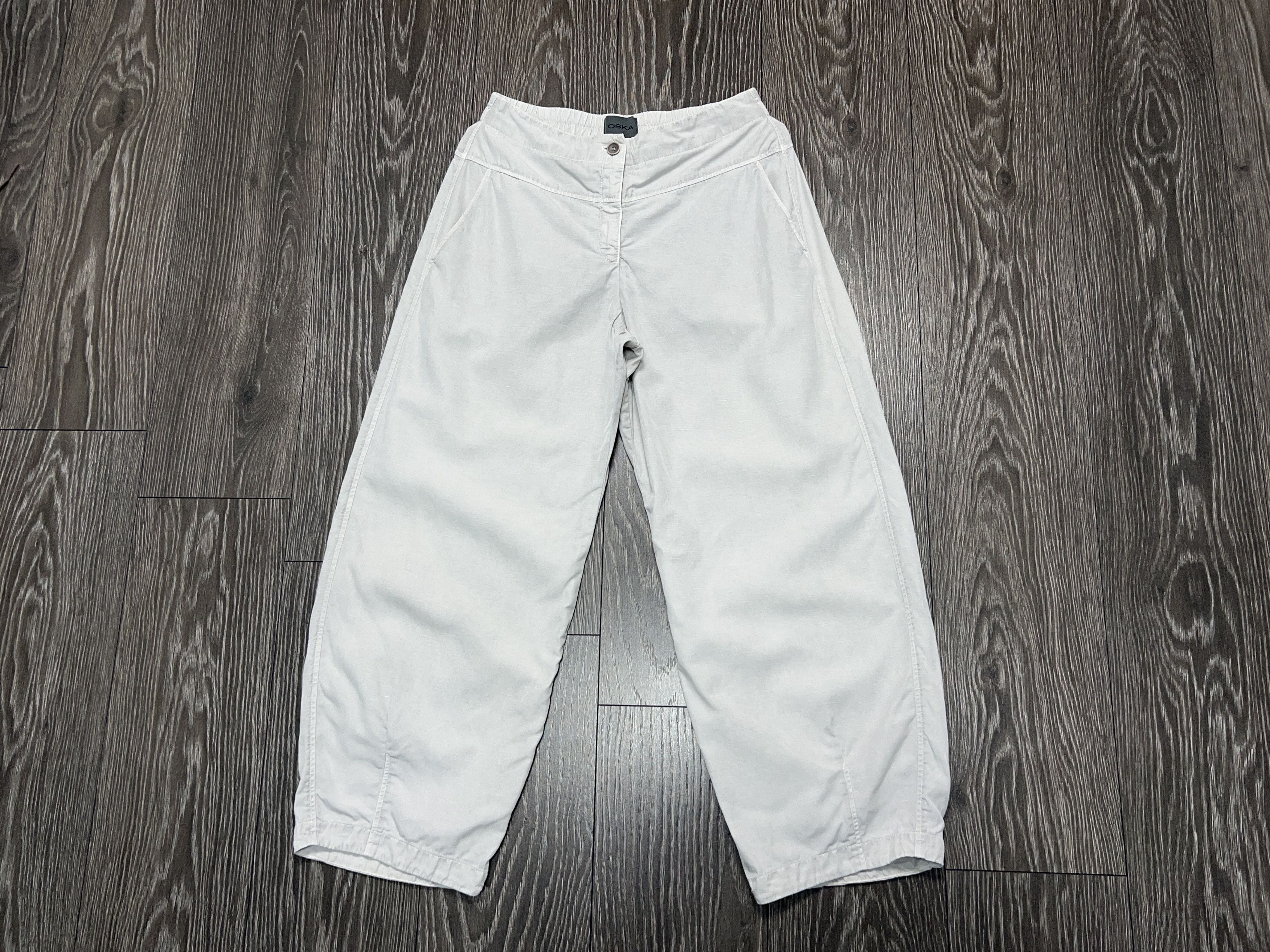 OSKA Oversize Pants Parachute Lyocell Linen Wide Leg Designer 2 M Size 30" / US 8 / IT 44 - 2 Thumbnail