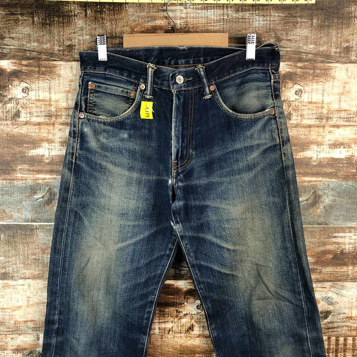 Levi's DL Levis 503 Blue Distressed Denim Pants #C179 Size US 29 - 4 Thumbnail