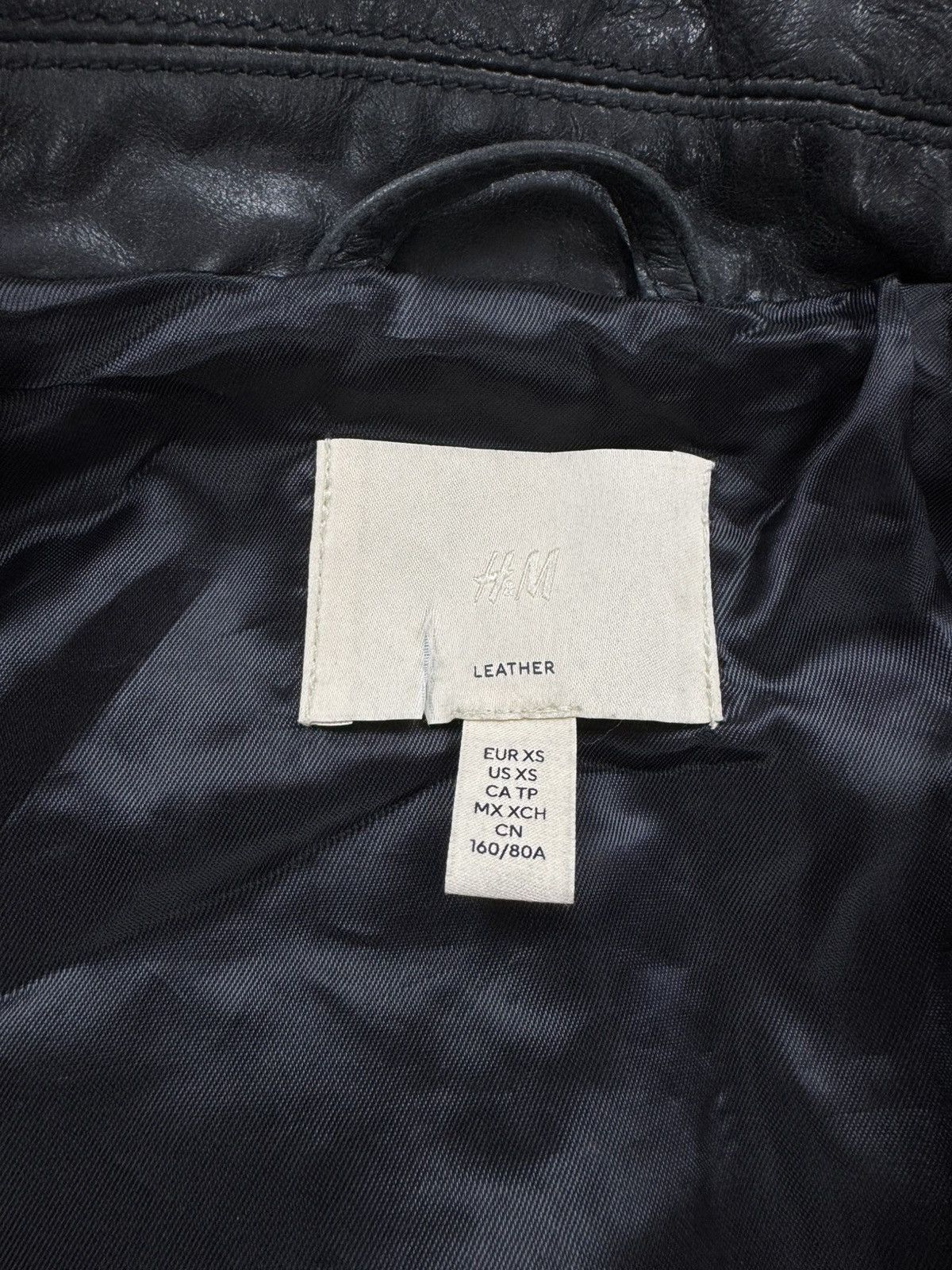 H&M H&M Leather Jacket Biker Cargo Short Flight JKT Mens Preppy Size US XS / EU 42 / 0 - 8 Thumbnail