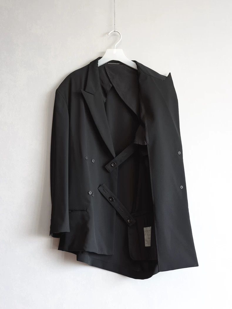 Yohji Yamamoto Yohji Yamamoto 23SS Asymmetrical Double-Breasted Waist Jac Size US M / EU 48-50 / 2 - 1 Thumbnail