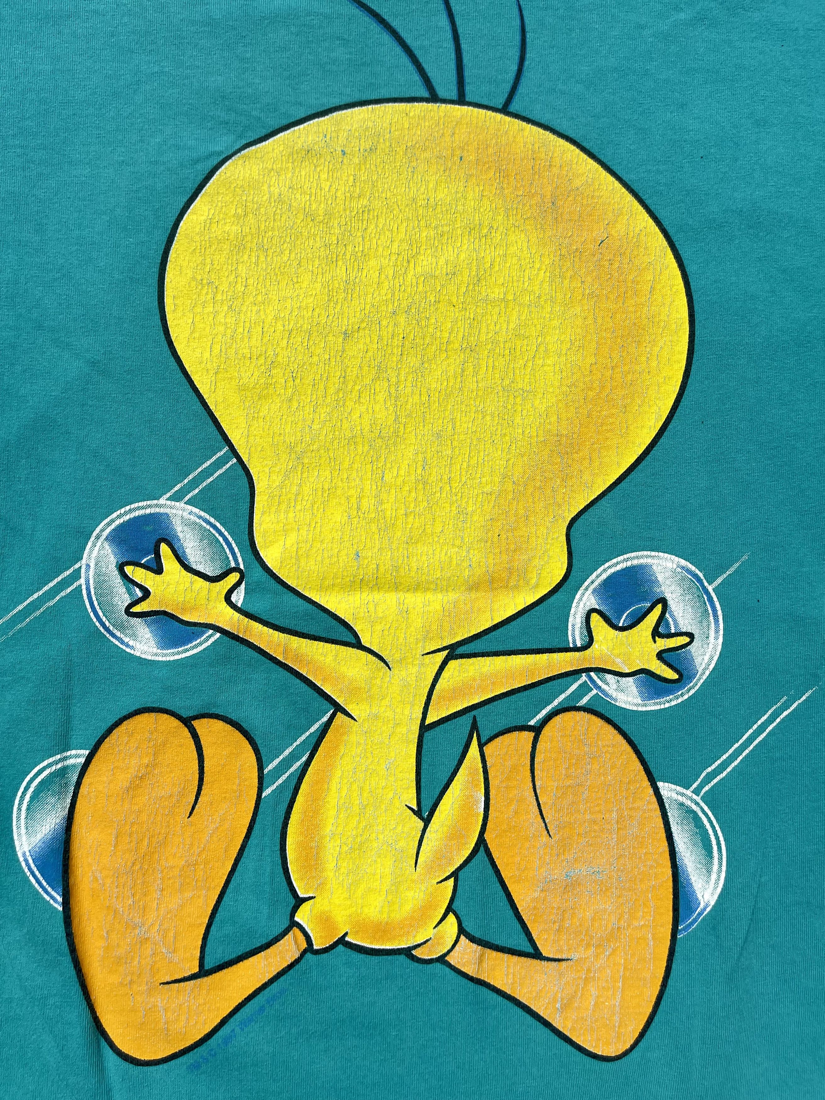 Vintage × Warner Bros 1997 Looney Tunes Tweety Warner Bros 90's Disney T-Shirt Size US M / EU 48-50 / 2 - 9 Thumbnail