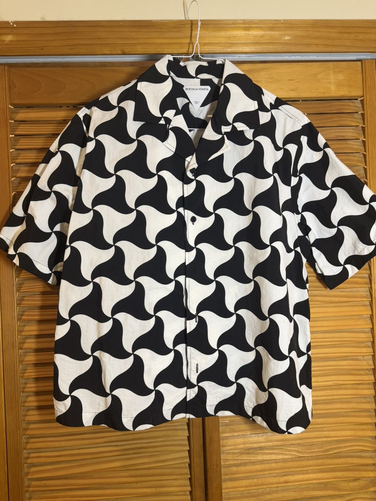 Bottega Veneta Bottega Veneta Nylon Triangular Button up shirt Size US M / EU 48-50 / 2 - 1 Thumbnail