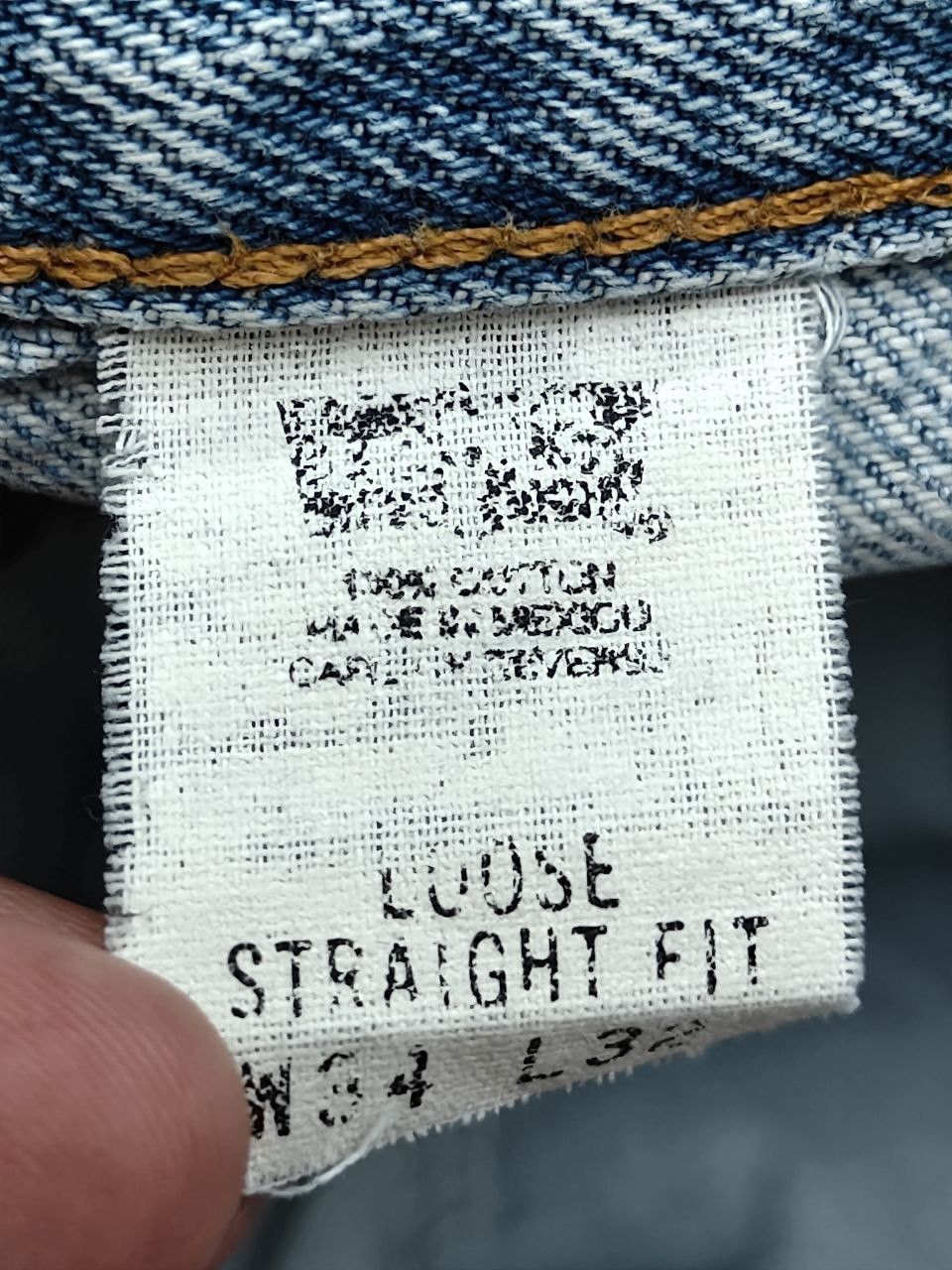 Levi's Vintage Levi's Loose Straight Denim Size US 33 - 7 Thumbnail
