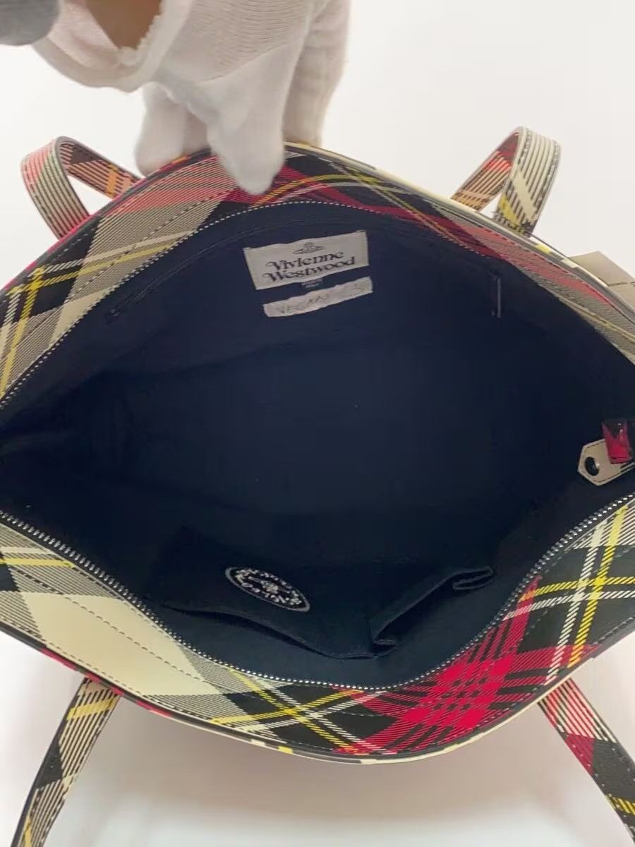 Vivienne Westwood 🐎 Checkered Orb Tote Bag Size ONE SIZE - 6 Thumbnail