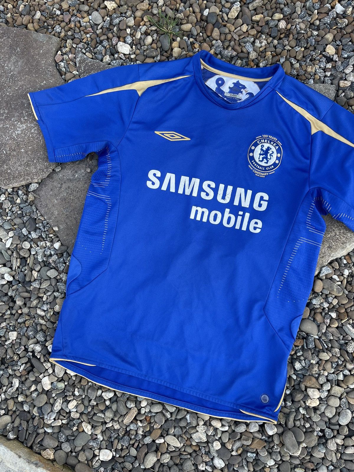 Chelsea Soccer × Umbro × Vintage 2005 Umbro Chelsea vintage blue soccer jersey century Size US M / EU 48-50 / 2 - 2 Thumbnail