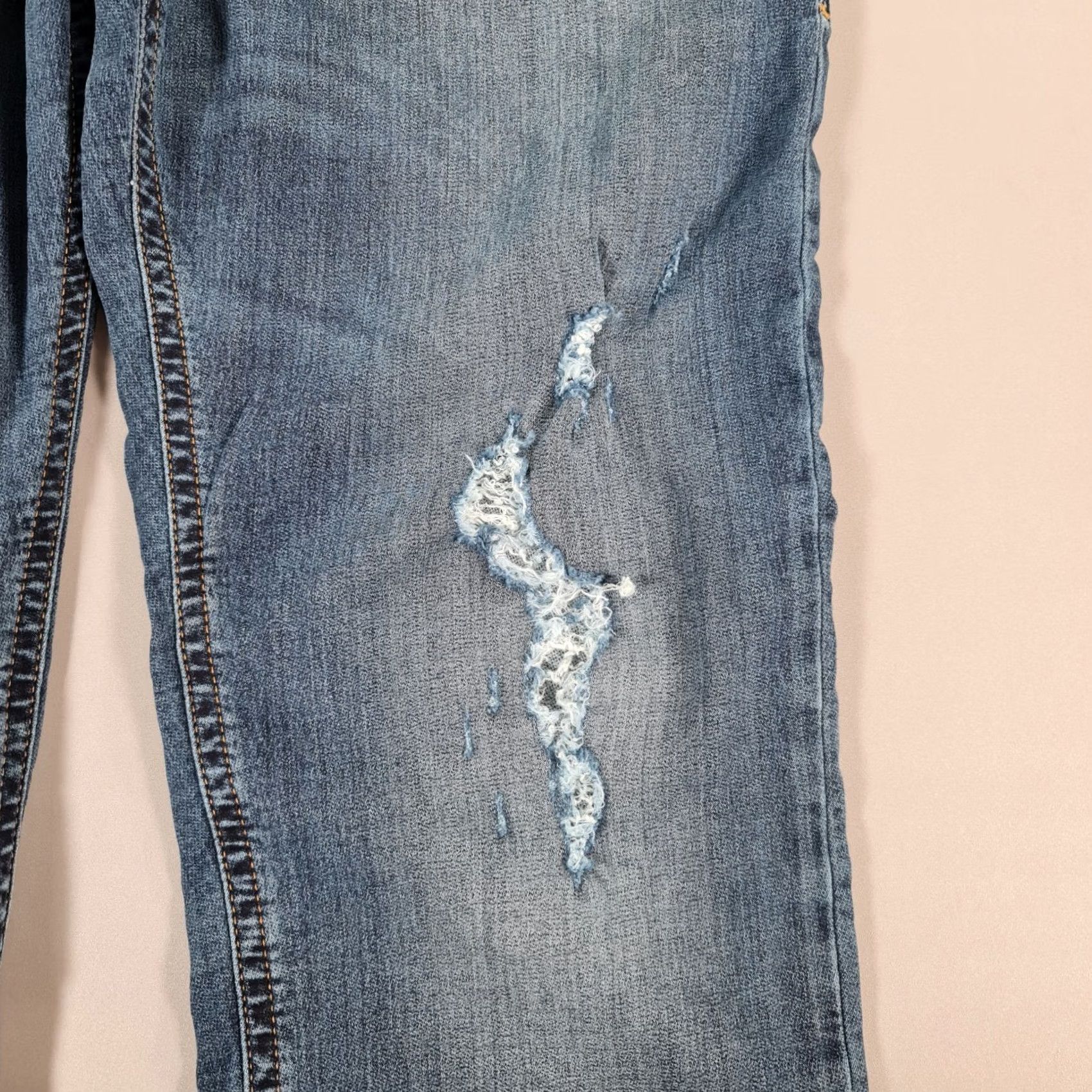 Diesel Diesel Jeans Slim Distressed Denim Blue W34 L30 THommer CB-NE Zip Fly Stretch 5-Pocket Mens Regular Size US 34 / EU 50 - 5 Thumbnail
