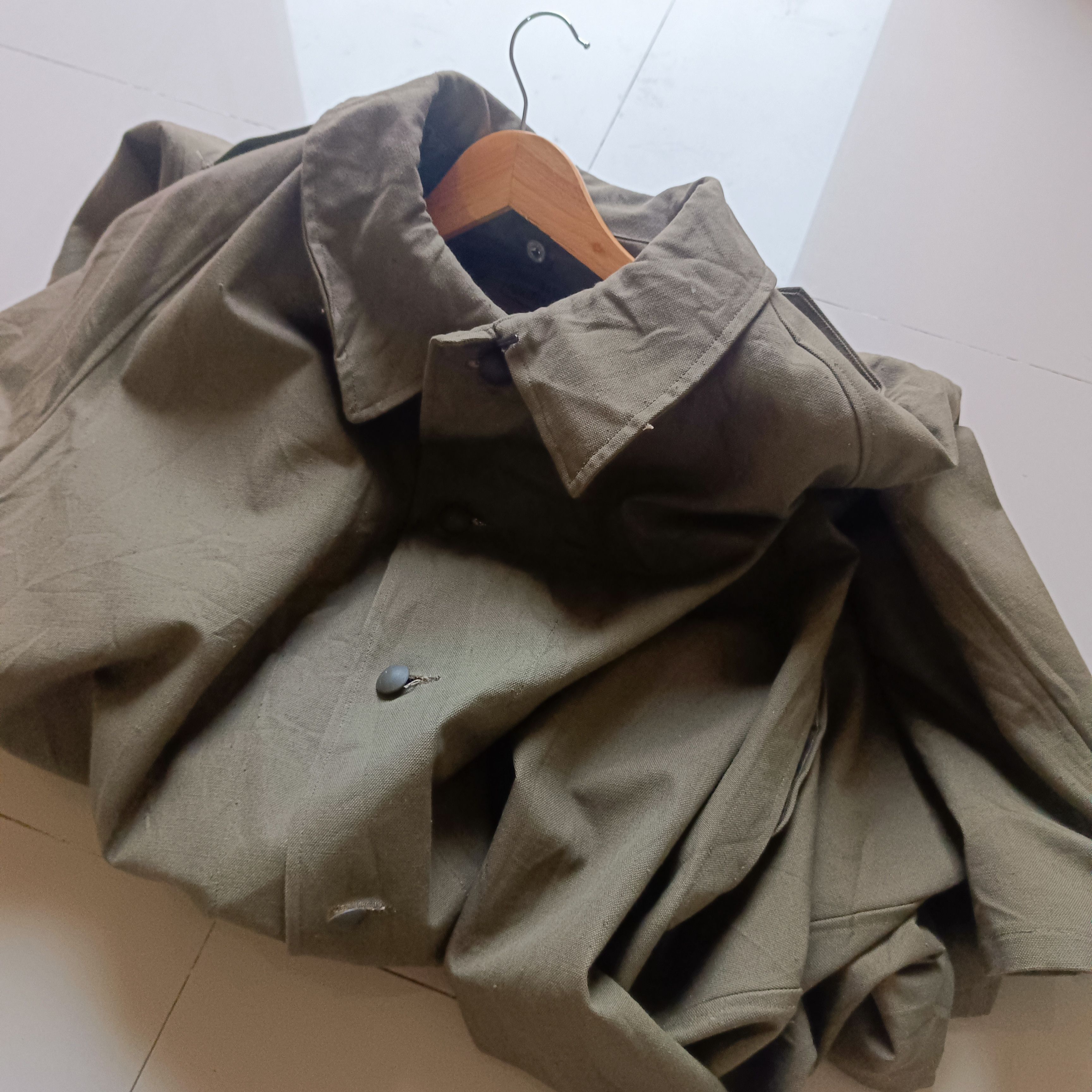 Vintage WWII M35 Paulhan & Fils Montpellier French Army Coat Size US L / EU 52-54 / 3 - 7 Thumbnail