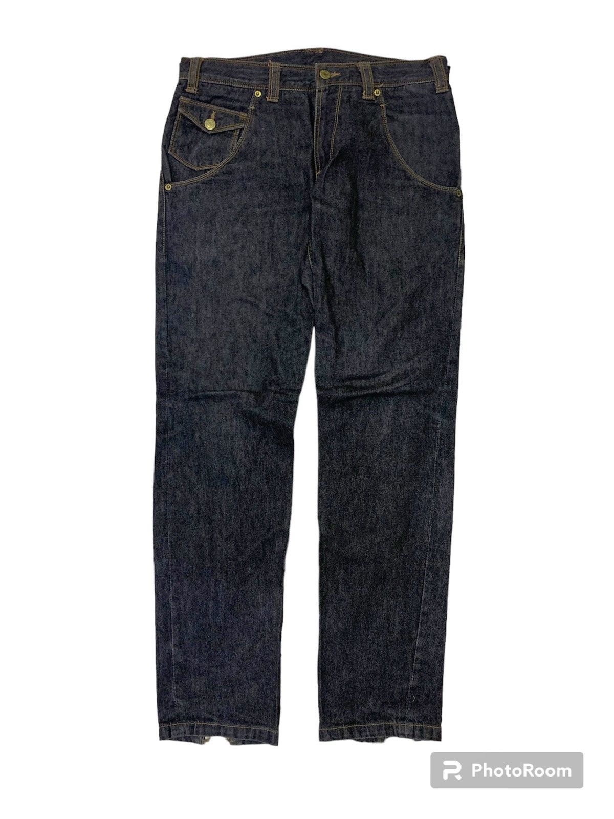 Hysteric Glamour 💥Vtg Ppfm Custom Performance Black Denim Size US 31 - 3 Thumbnail