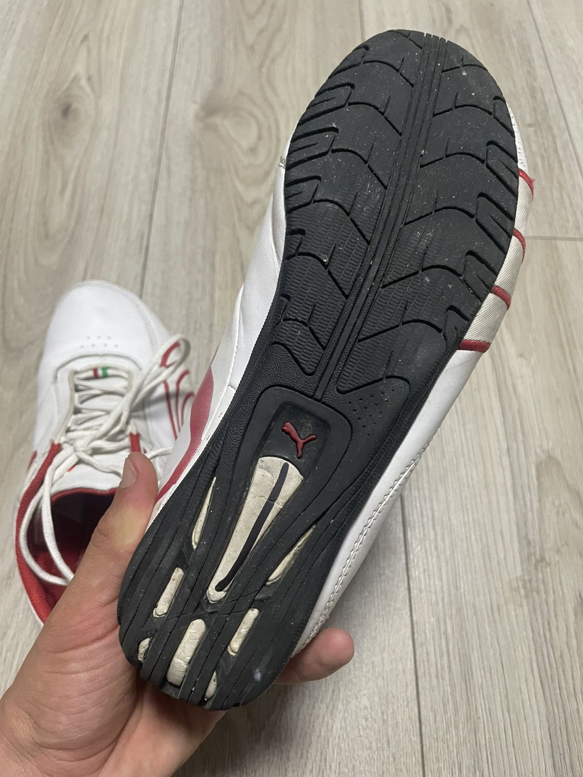 Ferrari × Puma × Vintage Vintage 00s Puma Ferrari Speed Cat F1 Red Leather Shoes Rare Size US 7.5 / EU 40-41 - 20 Thumbnail