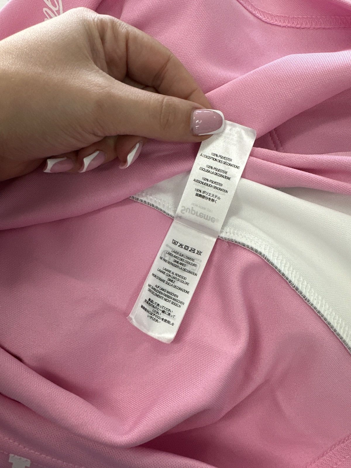 Supreme Supreme Mitchell & Ness Monogram Basketball Jersey Pink Size US L / EU 52-54 / 3 - 4 Thumbnail
