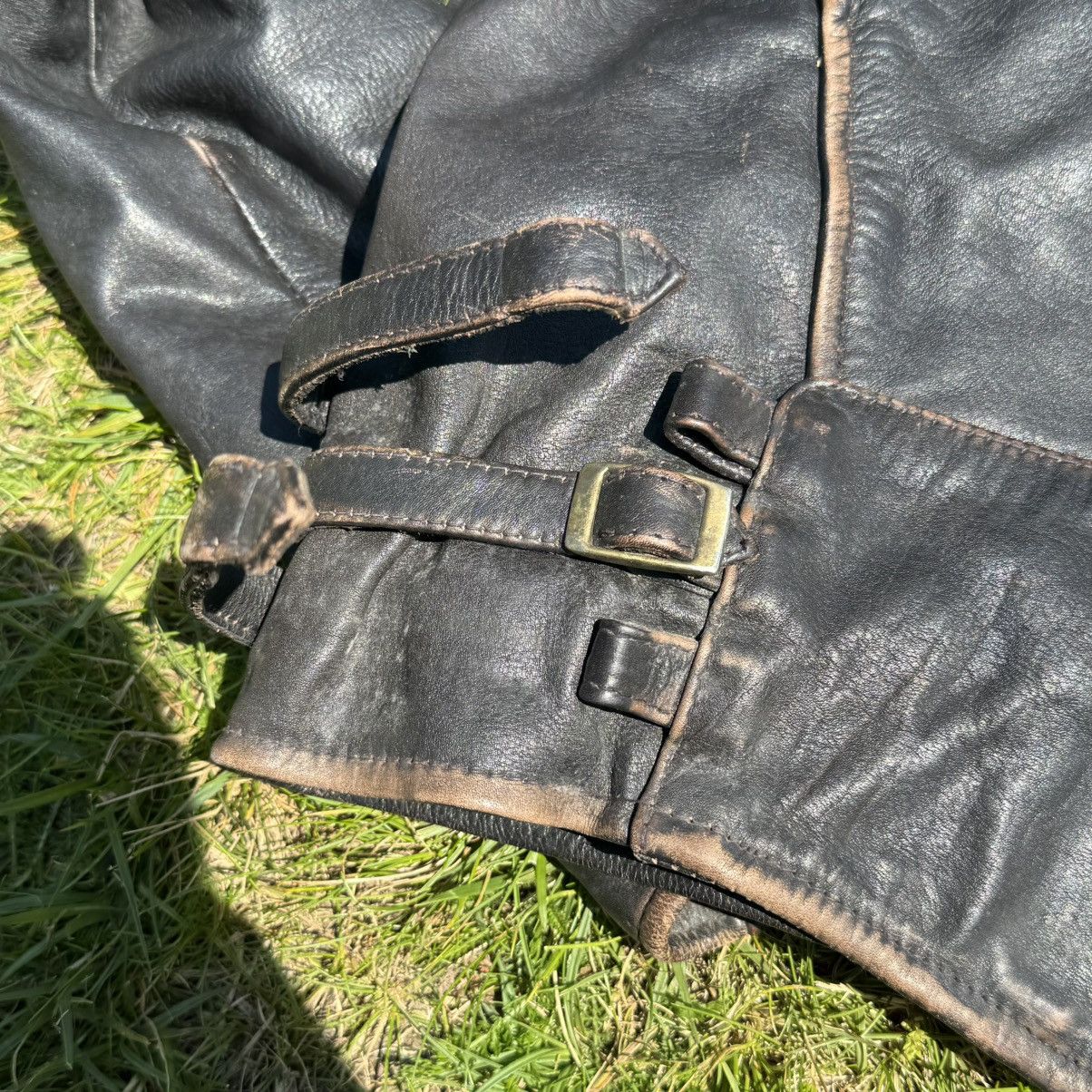 Vintage Vintage 90s US Force biker leather jacket Size US M / EU 48-50 / 2 - 17 Thumbnail