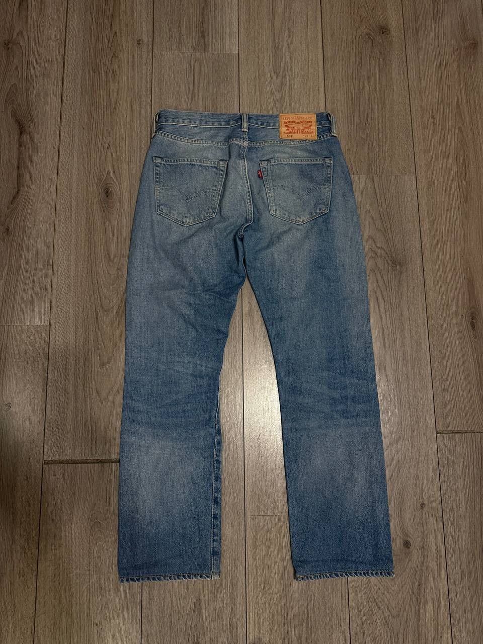 Levi's Levis 501 Jeans W29 L32 Straight Light Blue Washed Size US 29 - 3 Thumbnail