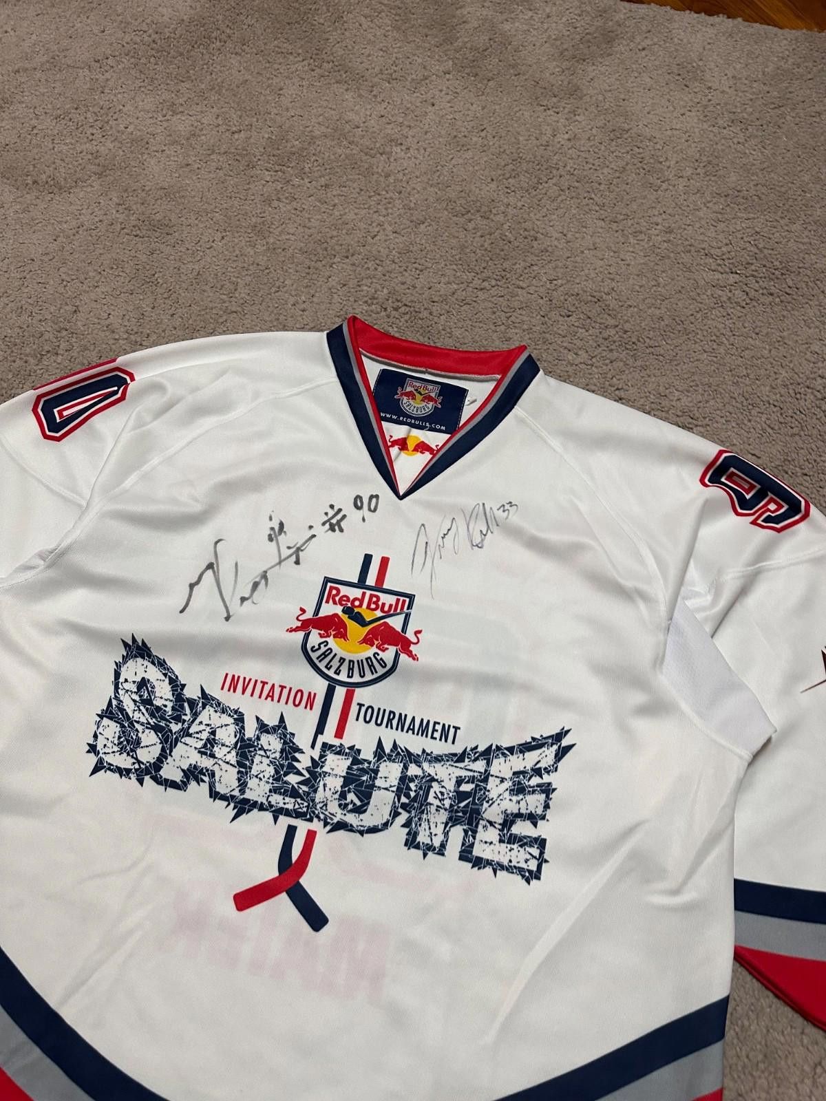 Reebok EC Red Bull Salzburg #90 MAIER Ice Hockey Jersey Shirt XXL Size US XXL / EU 58 / 5 - 5 Thumbnail