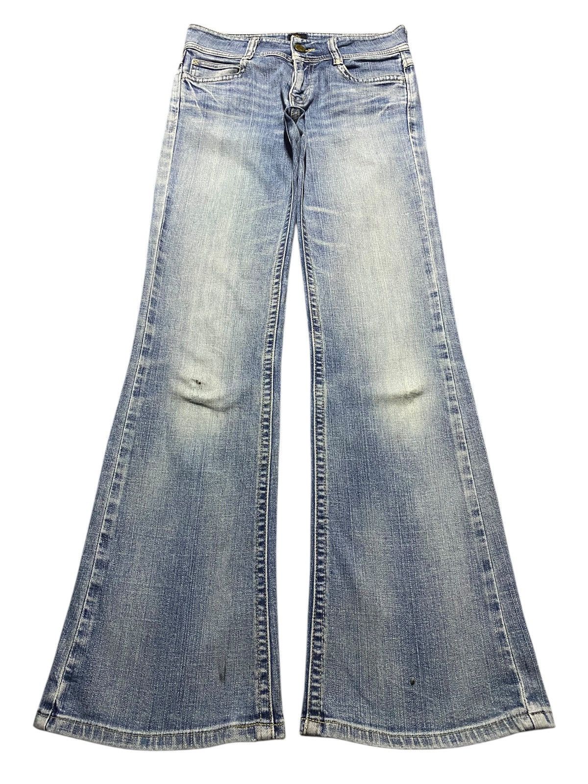 Vintage Japanese Brand C Seventeen Mud Wash Distressed Flare
