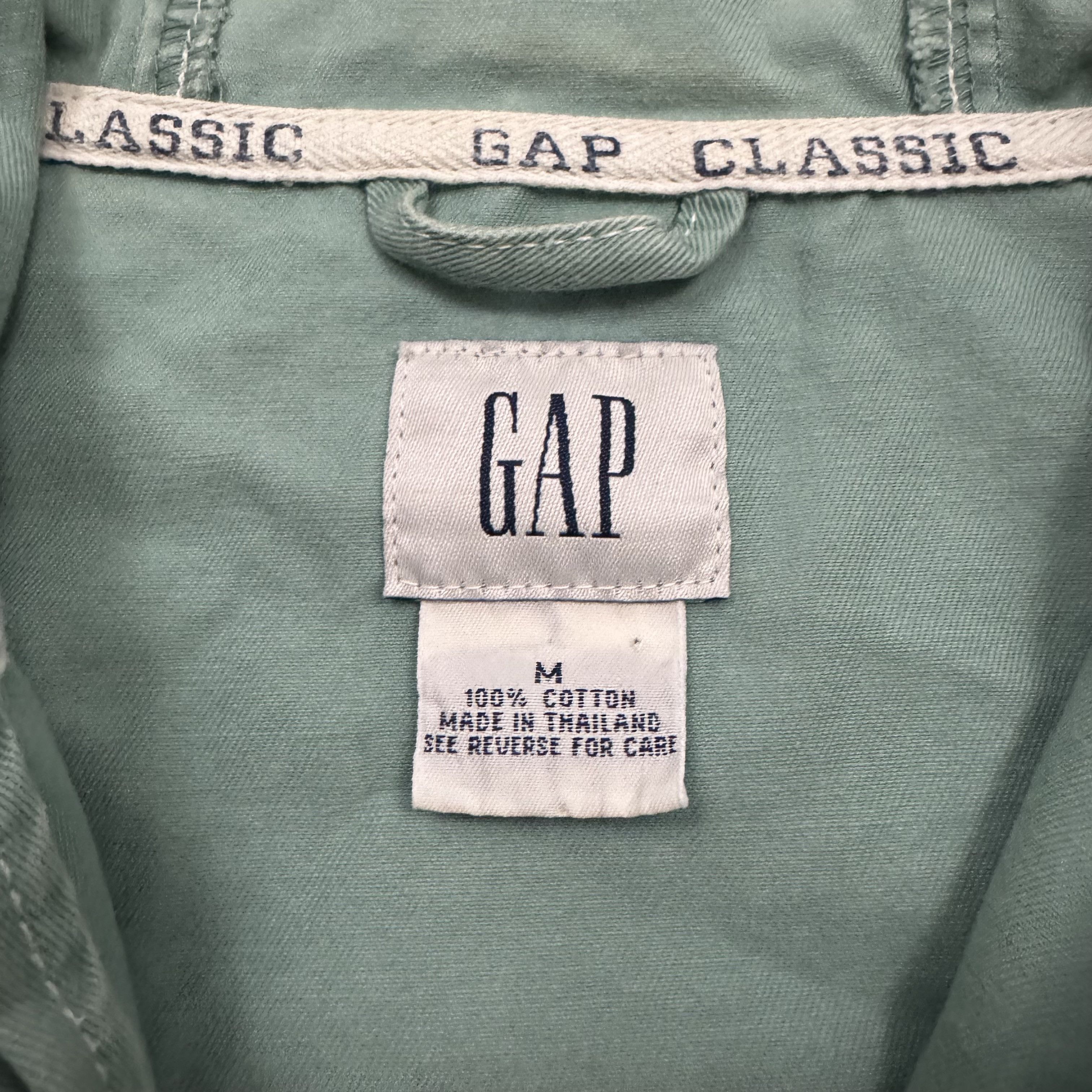 Designer × Gap × Vintage VTG 90s GAP Classic Technical Anorak Mock Neck Jacket Mint Size US M / EU 48-50 / 2 - 3 Thumbnail