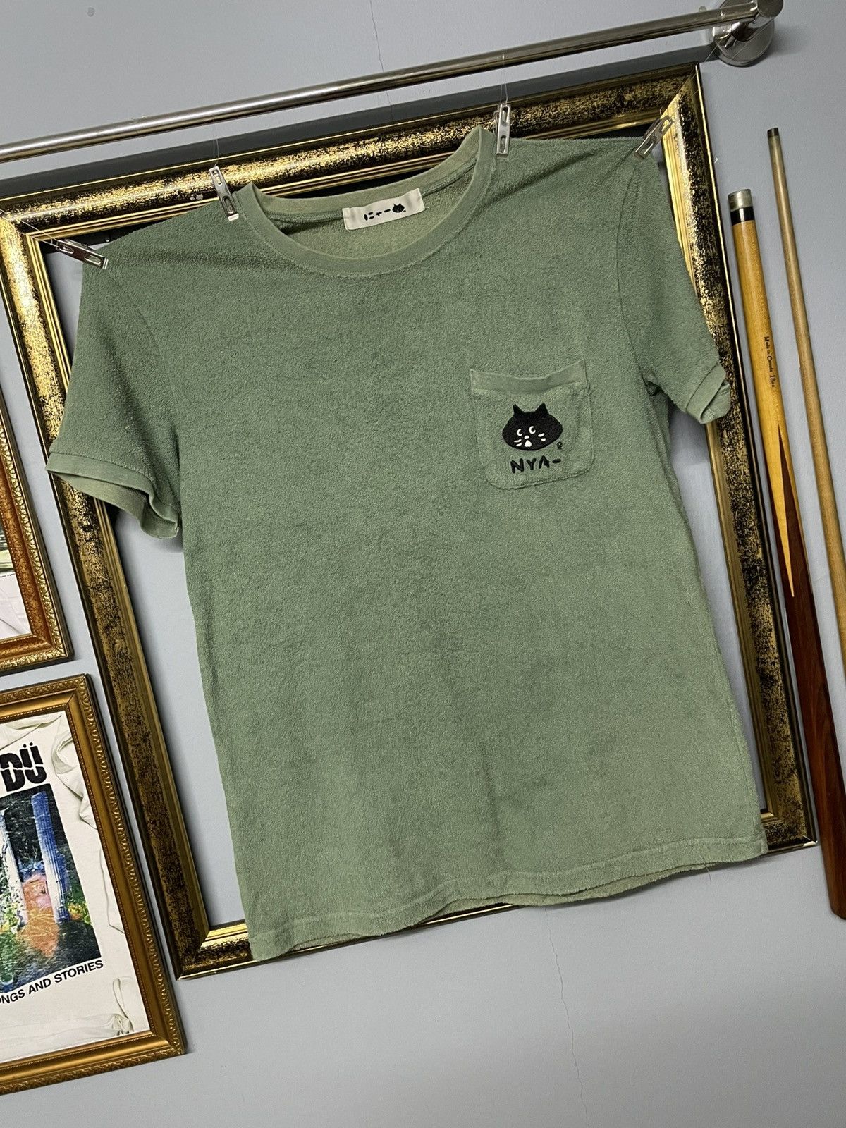 Ne-Net Vintate Japan Designer Nenet Pocket Tee Cat Relaxed & Cozy Size US M / EU 48-50 / 2 - 2 Thumbnail