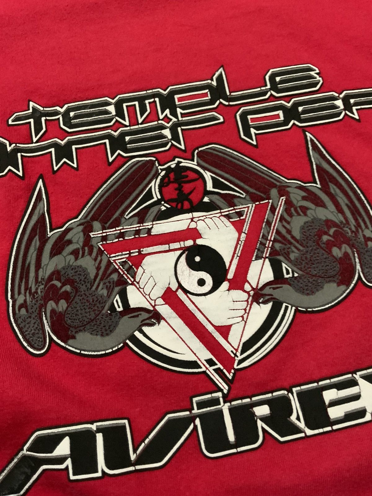 Avirex × Vintage 90s Y2K 2000s Avirex Temple Of Inner Peace Yin Yang T-Shirt Size US XL / EU 56 / 4 - 10 Thumbnail