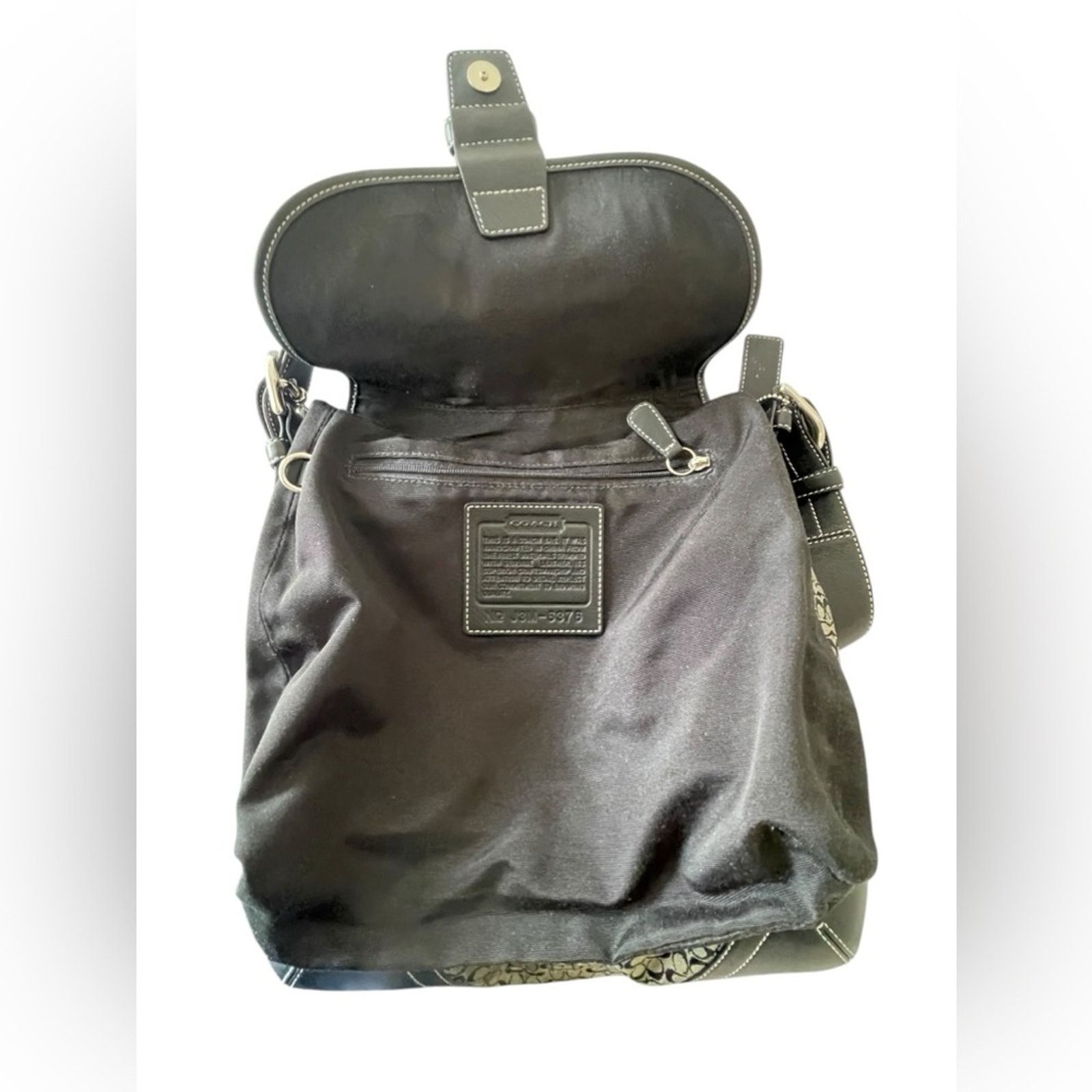 Coach COACH “Soho Duffle” Black Gray Canvas Small C Bag CrossbodY Size ONE SIZE - 6 Thumbnail