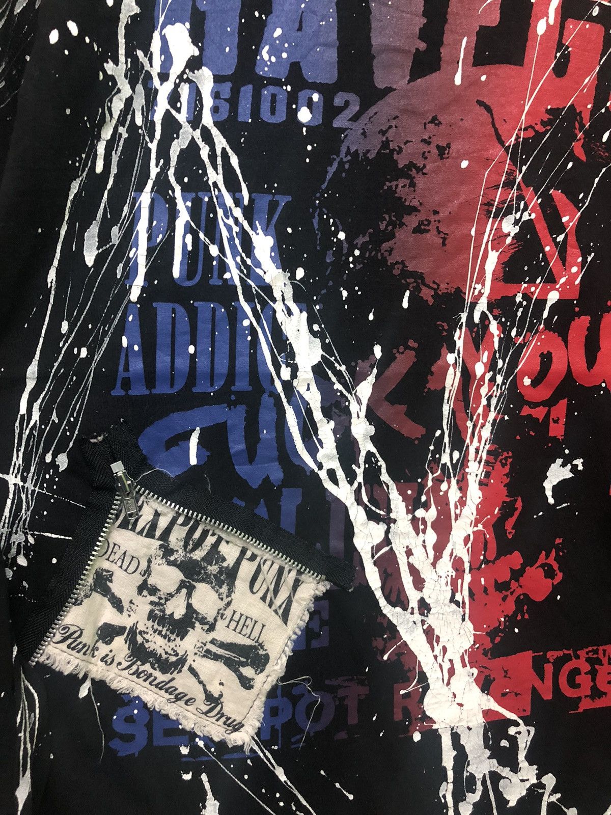 If Six Was Nine × Japanese Brand × Seditionaries Japanese Brand - Mad Punks Skull Anachy Long Sleeve T-shirt Size US M / EU 48-50 / 2 - 6 Thumbnail