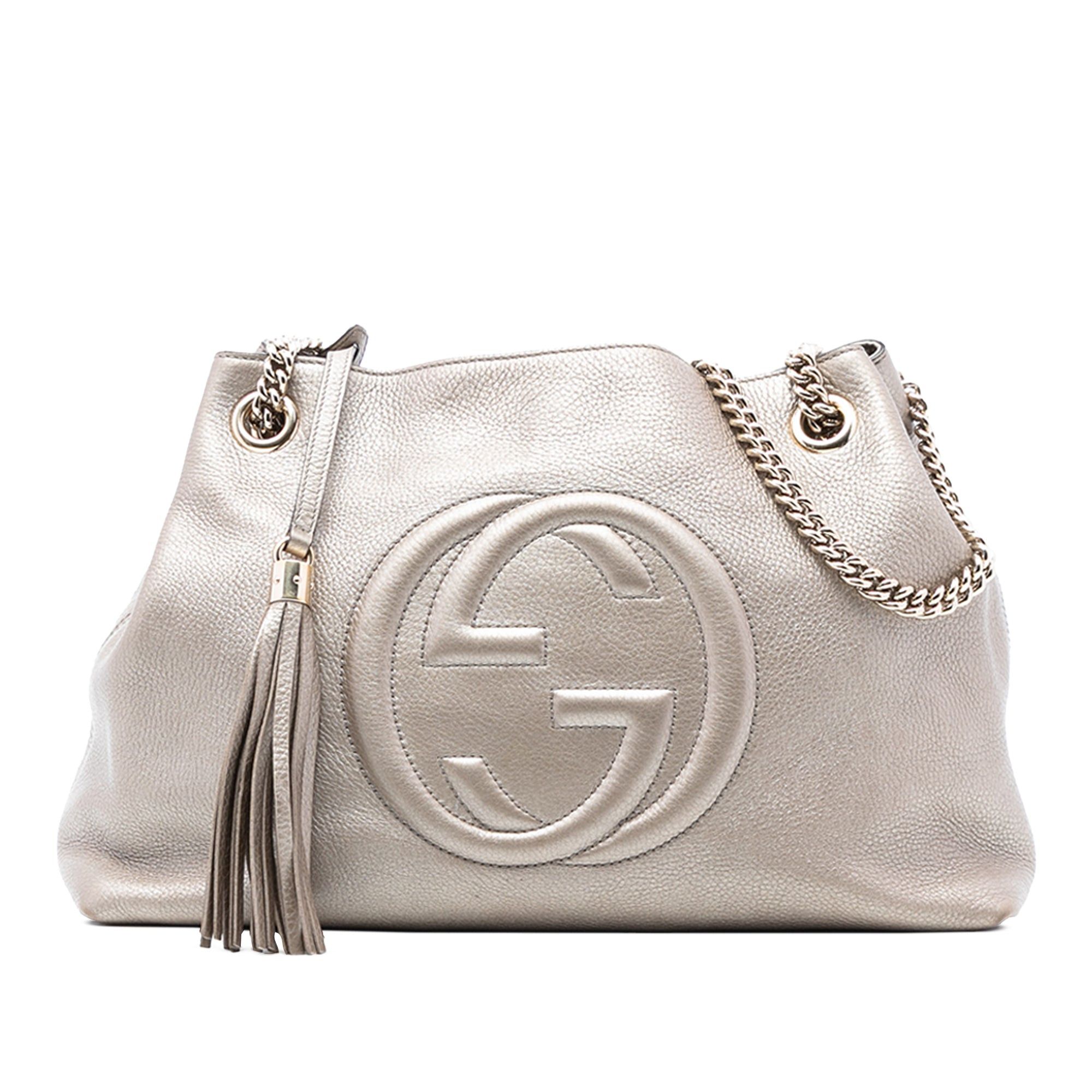 Gucci Medium Metallic Leather Soho Chain Tote Size ONE SIZE - 1 Thumbnail