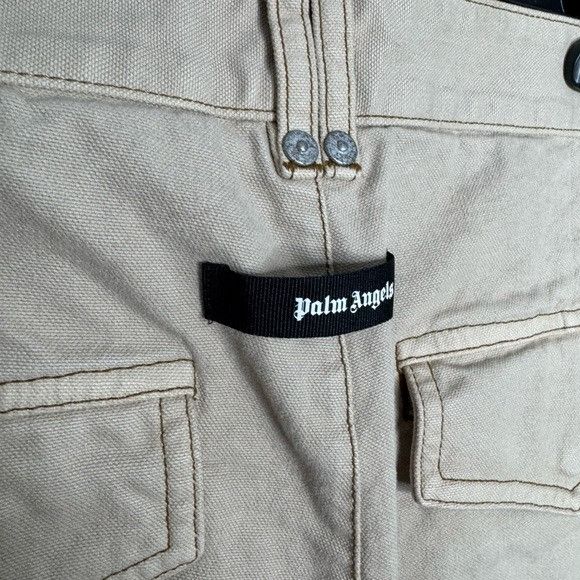 Palm Angels Palm Angels Baggy Cargo Pants Beige Men’s 46/US 30 Size US 30 / EU 46 - 5 Thumbnail