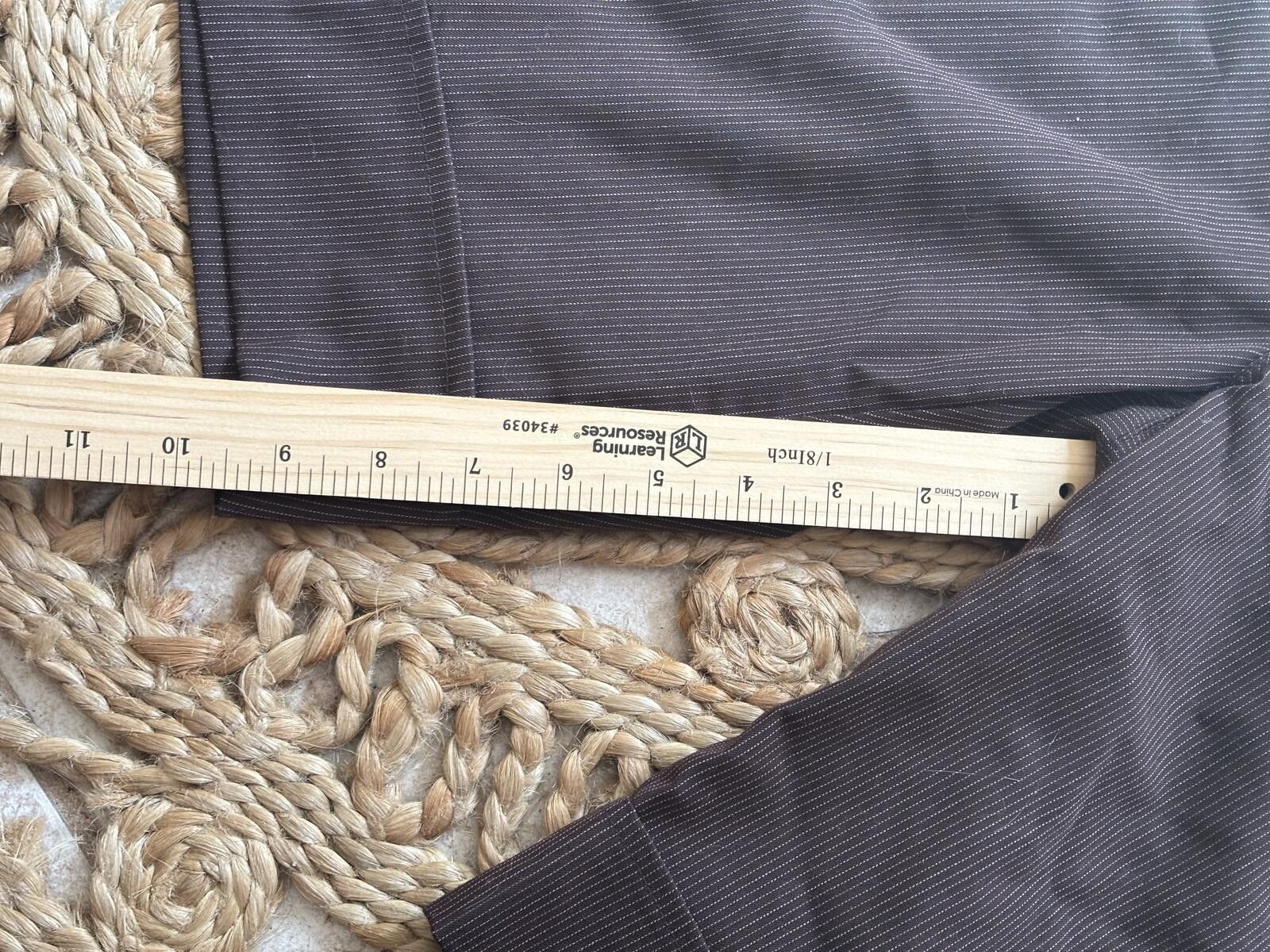 Other Metro 7 Brown & Khaki Pinstripe Y2K Safari Size 10 bundle Size 32" / US 10 / IT 46 - 5 Thumbnail