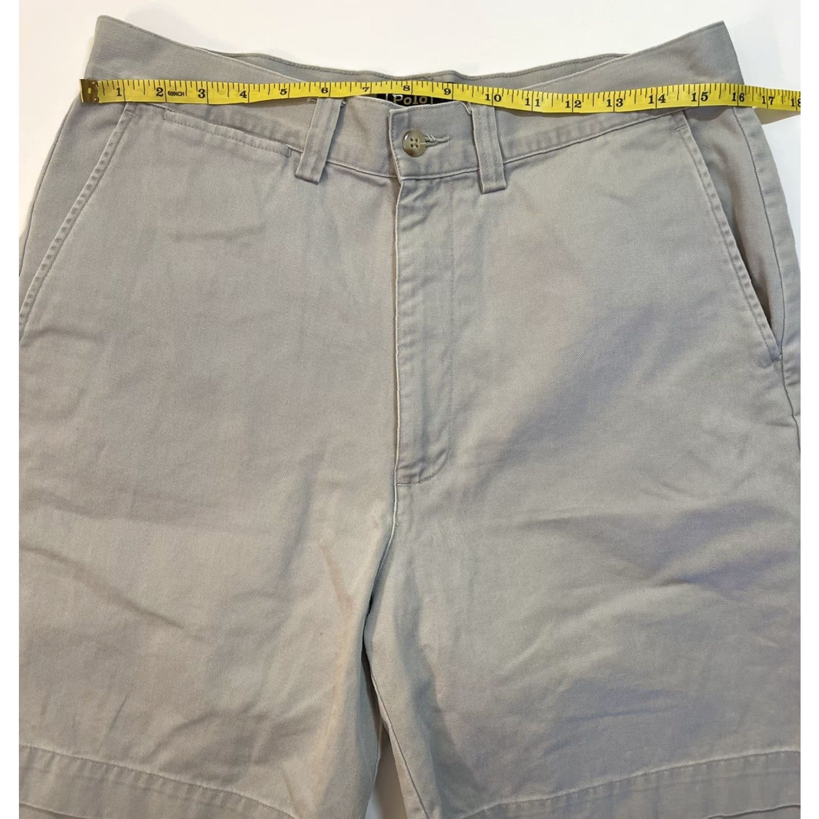 Polo Ralph Lauren VINTAGE Polo Ralph Lauren Pants Mens 32 Gray Flat Front Cotton Chino Preppy 90s Mens Size US XS / EU 42 / 0 - 6 Thumbnail