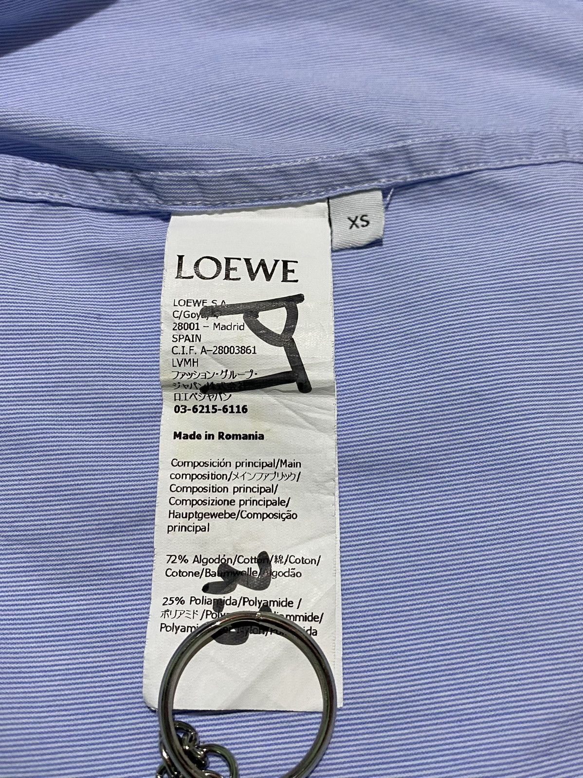 LOEWE COLORBLOCK ASYMMETRIC SHIRT