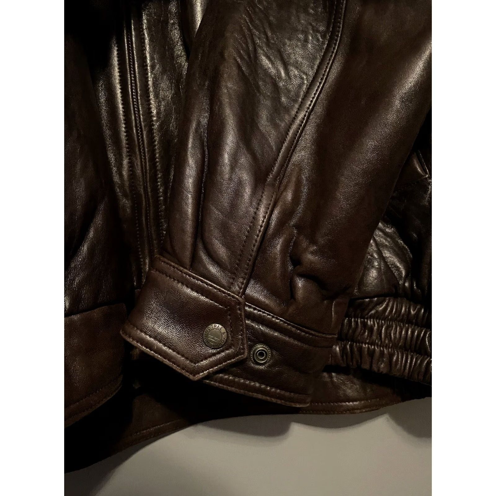 Roundtree & Yorke VINTAGE Roundtree & Yorke Bomber Jacket Mens 2XL Tall Brown Leather Flight Aviator Jacket Size US XXL / EU 58 / 5 - 6 Thumbnail