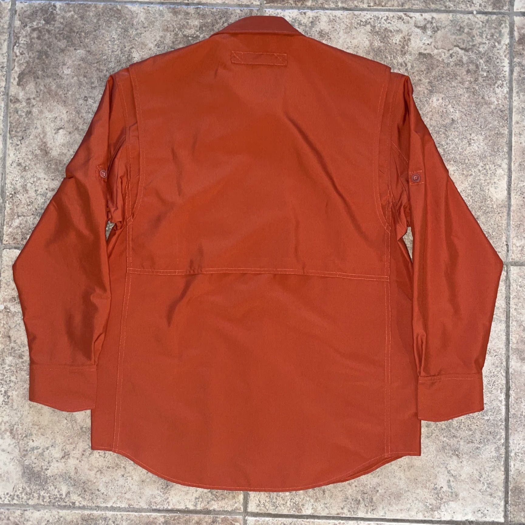 CO DULUTH TRADING CO Button-Up Shirt Mens M Orange Solid Long Sleeve Button-Front Shirt Mens M Orange Size US M / EU 48-50 / 2 - 4 Thumbnail