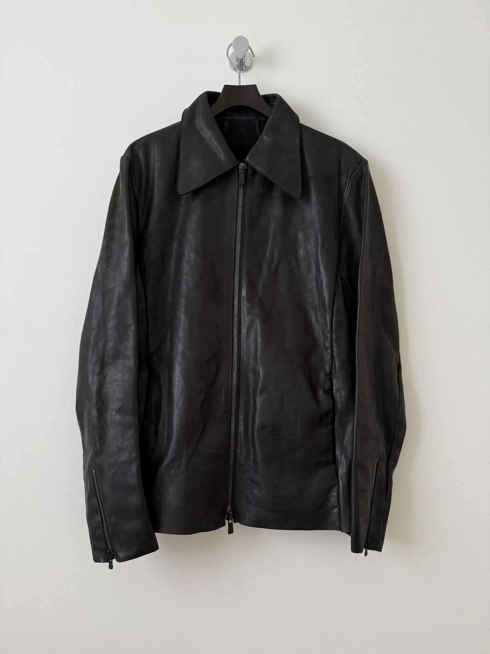 Incarnation INCARNATION HORSE LEATHER JACKET DOUBLE BREAST MOTO