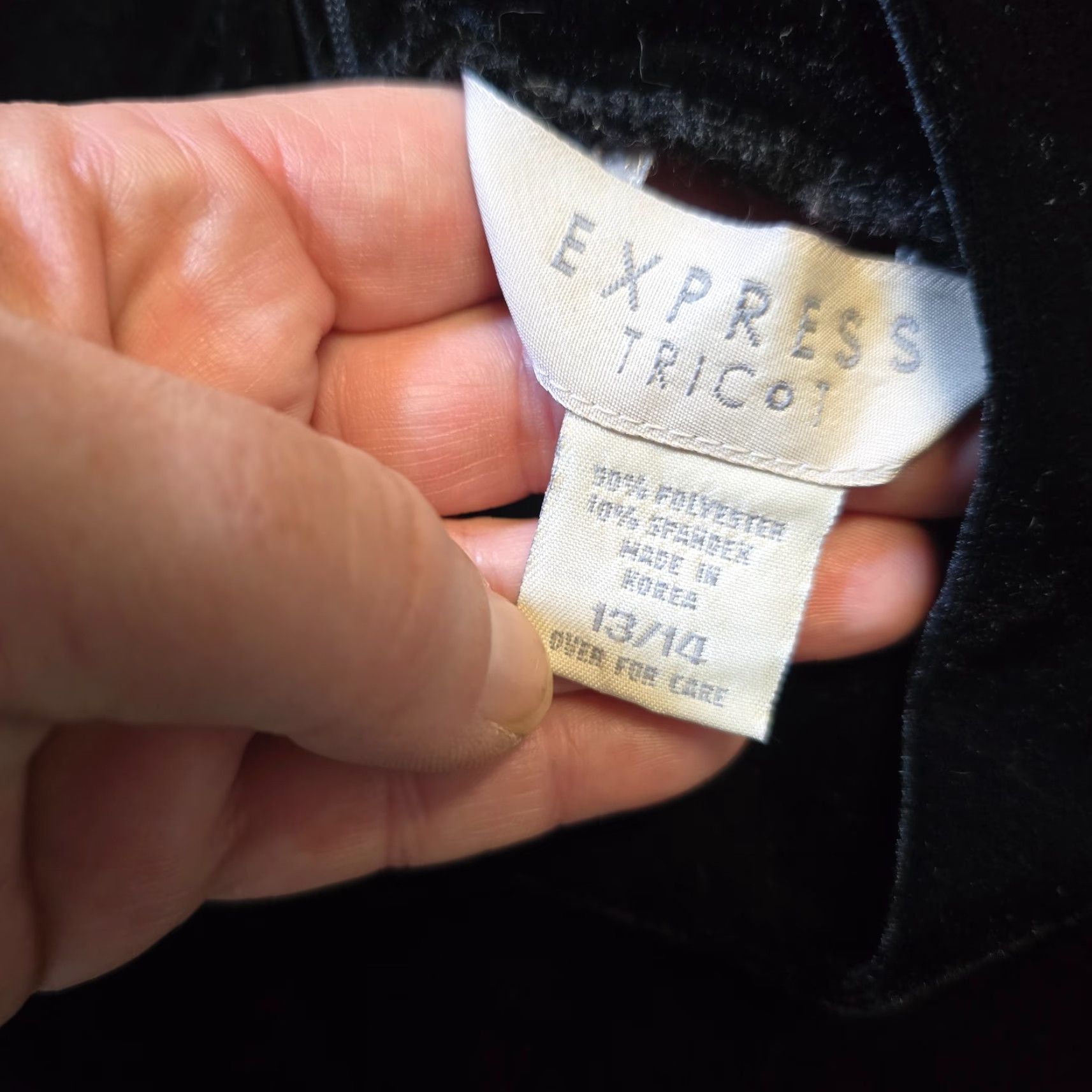 Express VINTAGE Express Tricot Dress Womens Size 14 Black Velour Maxi Gothic Witchy Y2K Dress Ladies Women Maxi Dress Black Size XL / US 12-14 / IT 48-50 - 5 Thumbnail