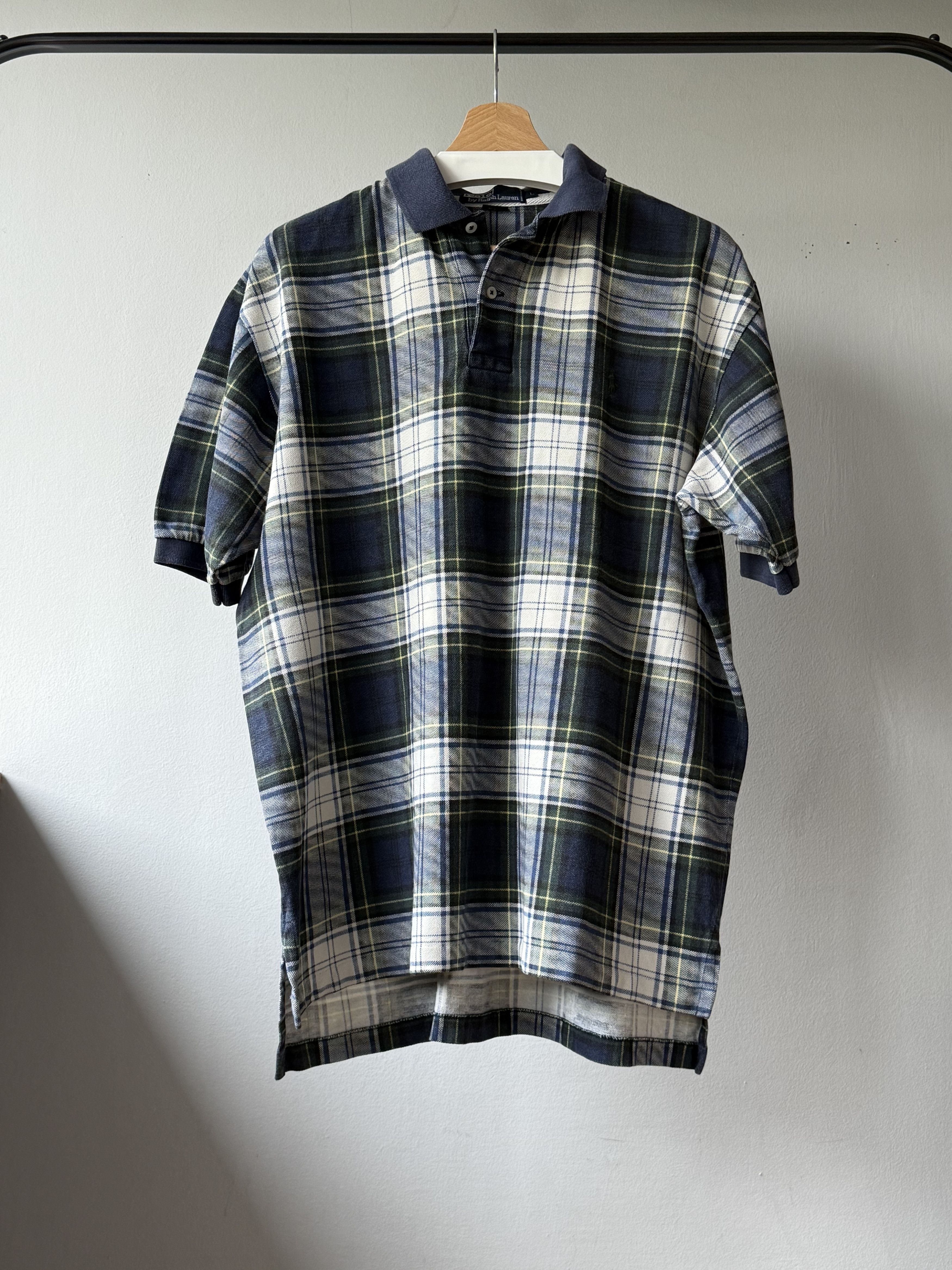 Polo Ralph Lauren Vintage 90s Polo by Ralph Lauren Tartan Plaid Polo Shirt Size US L / EU 52-54 / 3 - 1 Thumbnail