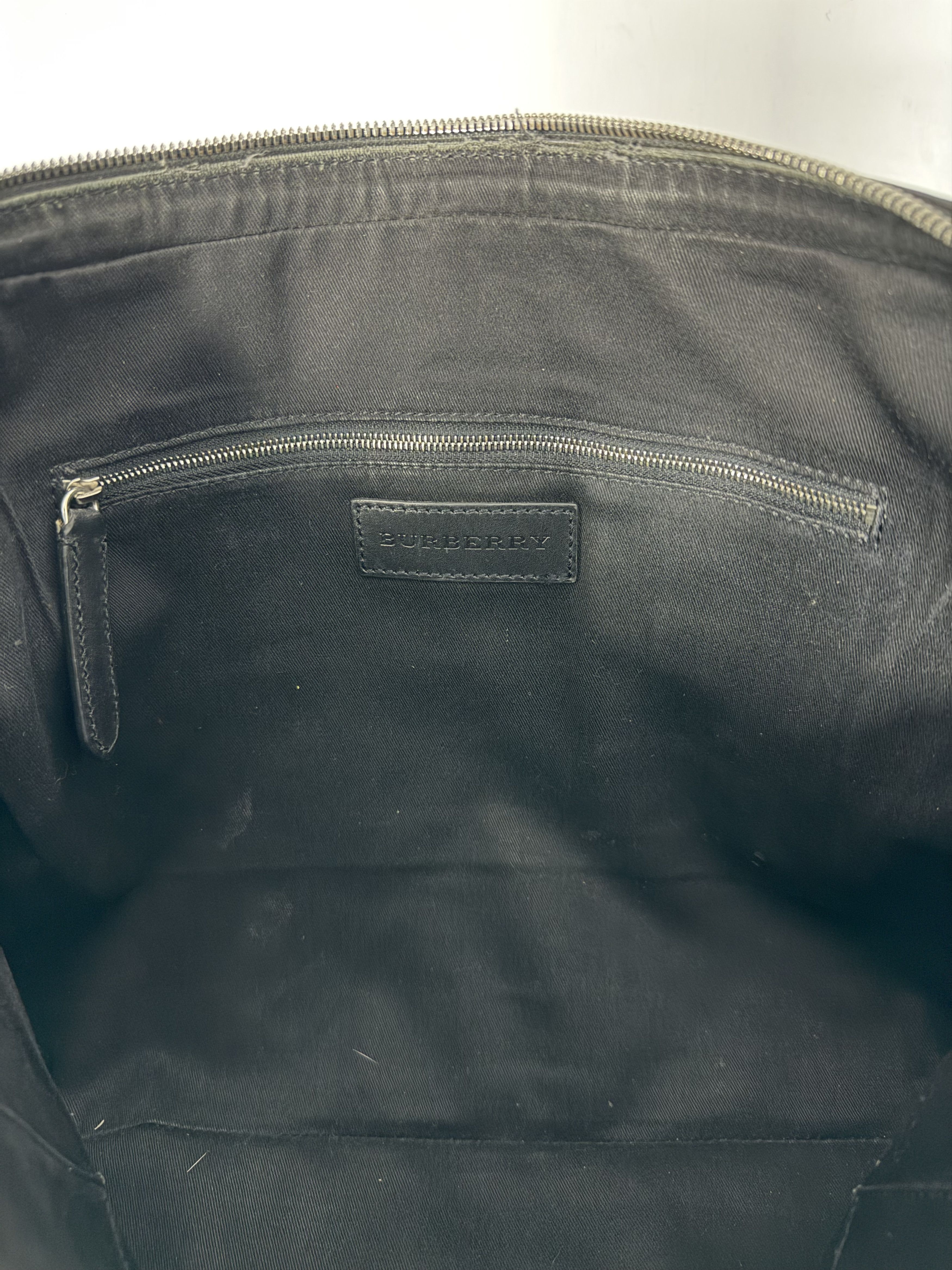 Burberry Burberry Smoked Check Coated Canvas and Leather Briefcase Size ONE SIZE - 5 Thumbnail