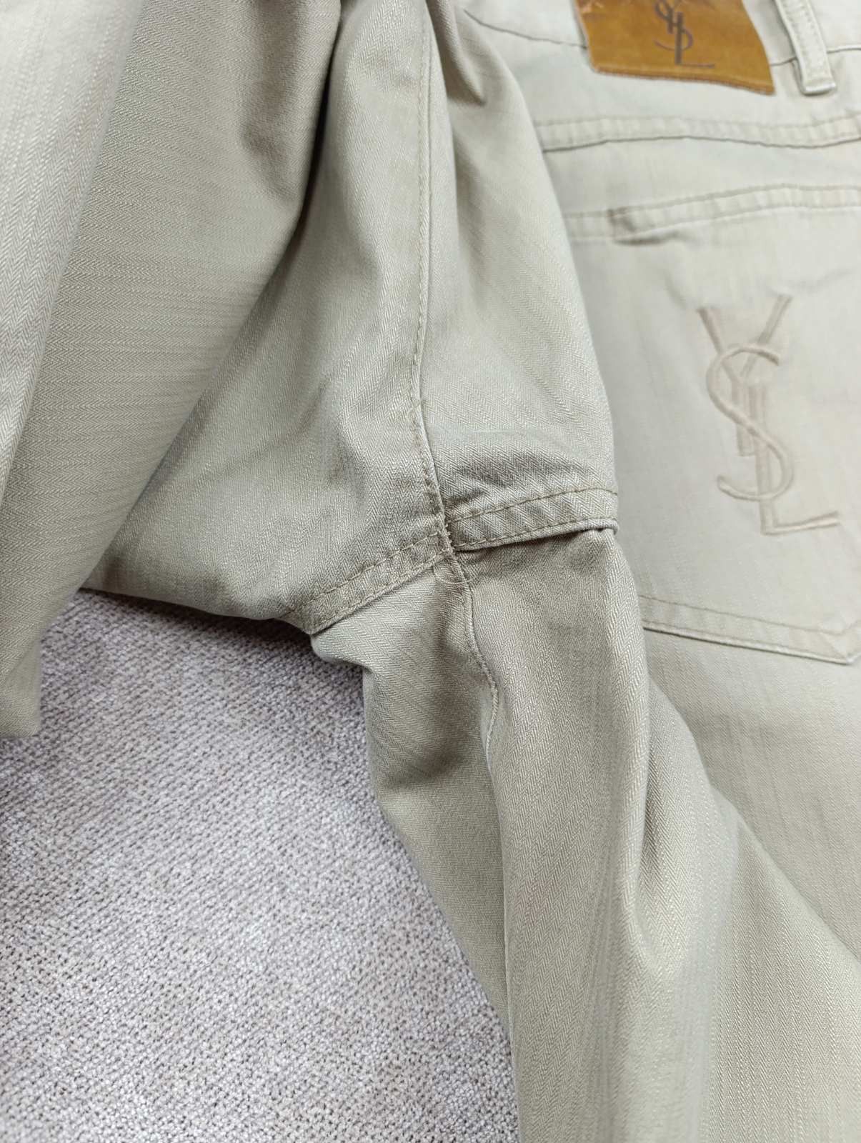 Yves Saint Laurent VINTAGE YSL YVES SAINT LAURENT BIG LOGO CHINO Y2K Size US 34 / EU 50 - 8 Thumbnail