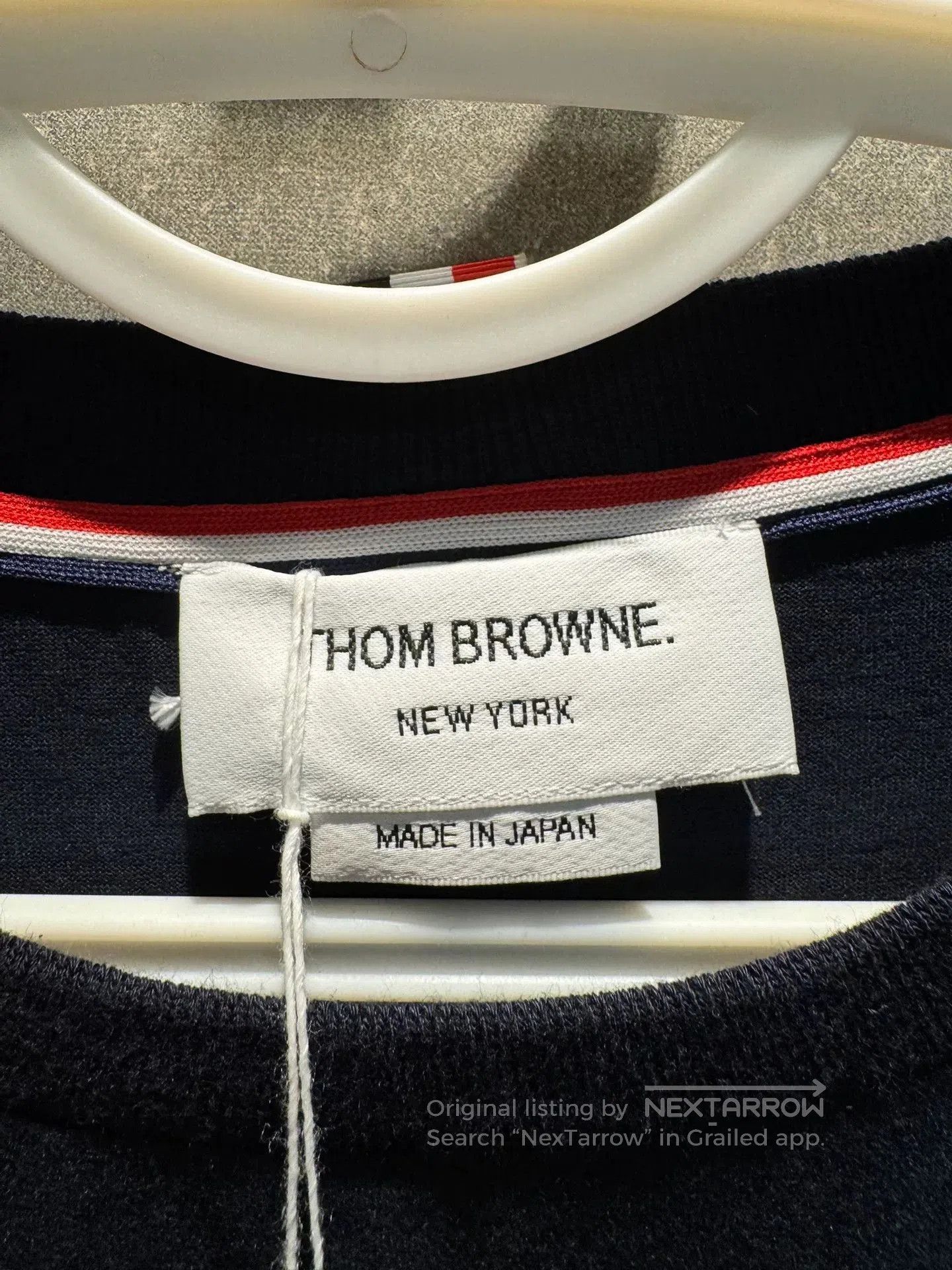 Thom Browne thom browne blue fitted knit t-shirt. Size US XXL / EU 58 / 5 - 4 Thumbnail