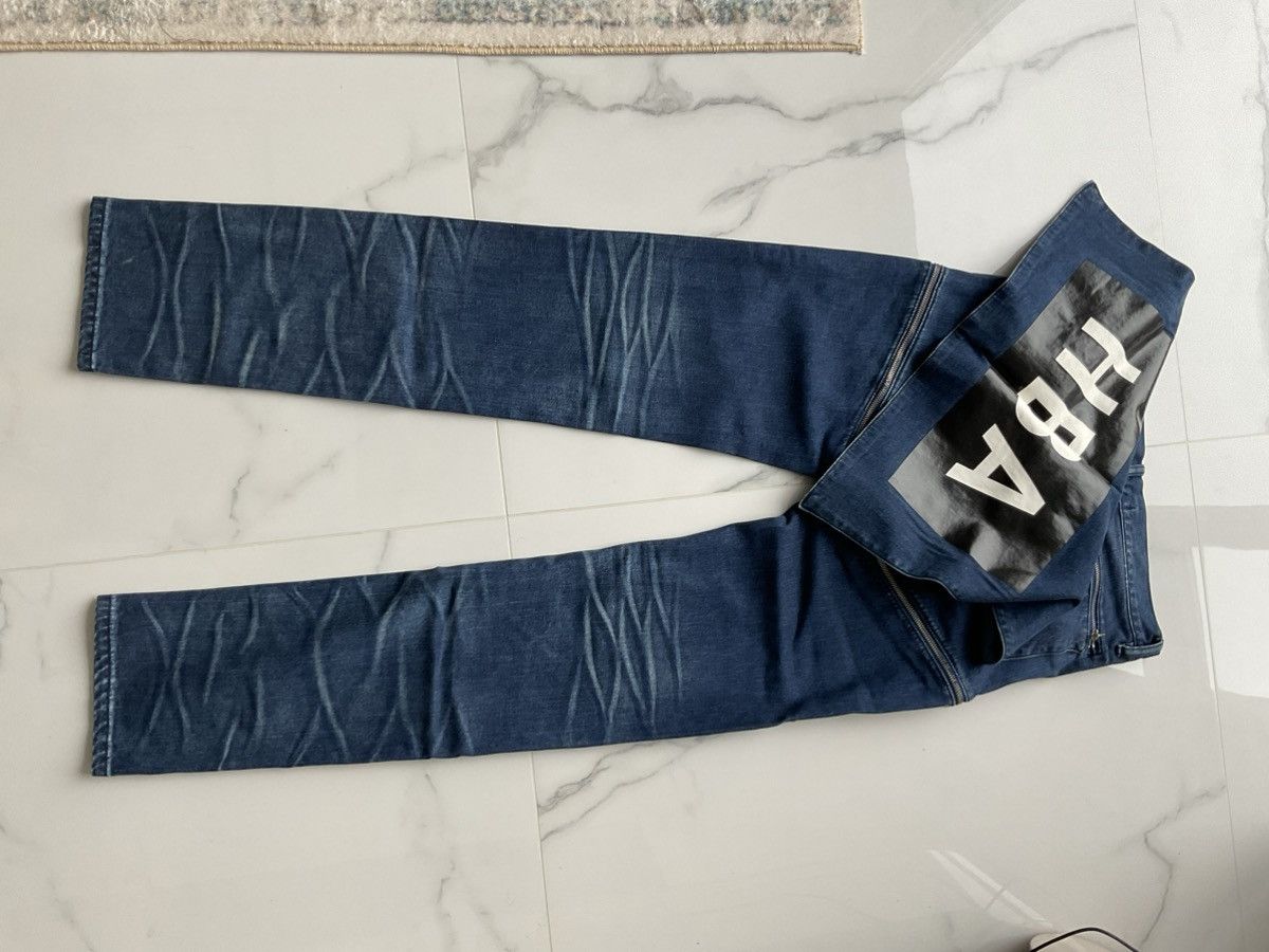 Hood by air panel denim jeans