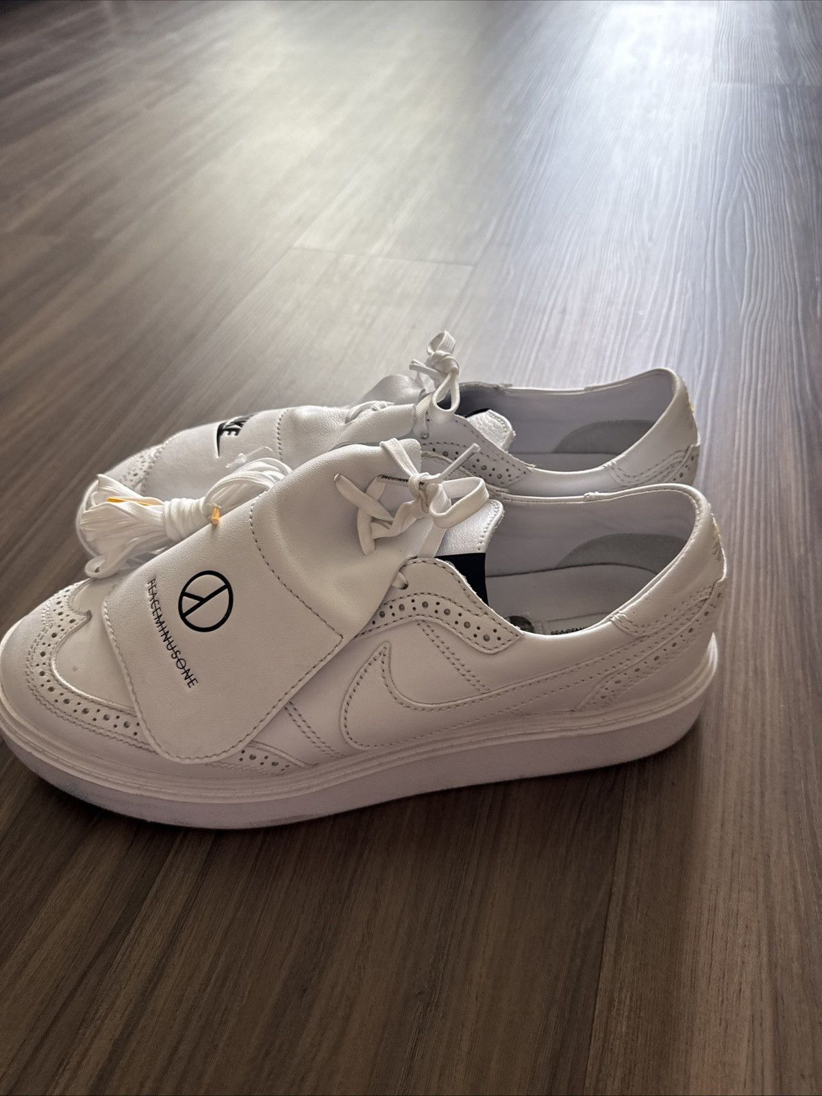 Nike Nike Kwondo 1 G-Dragon PEACEMINUSONE Triple White Size 12 Size US 12 / EU 45 - 4 Thumbnail