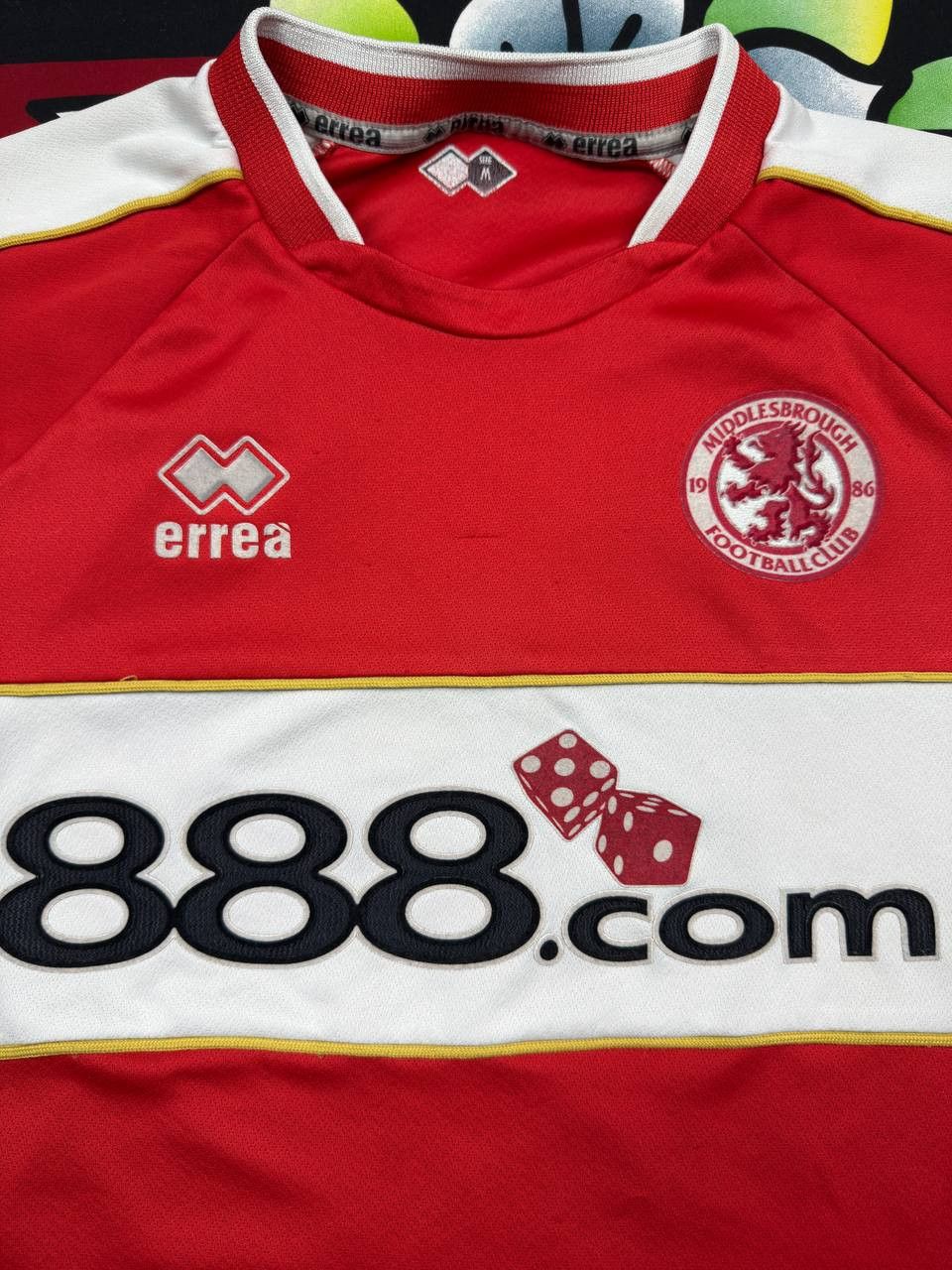 Errea Errea Middlesbrough Home Football Shirt Jersey 2006/07 Size US M / EU 48-50 / 2 - 4 Thumbnail