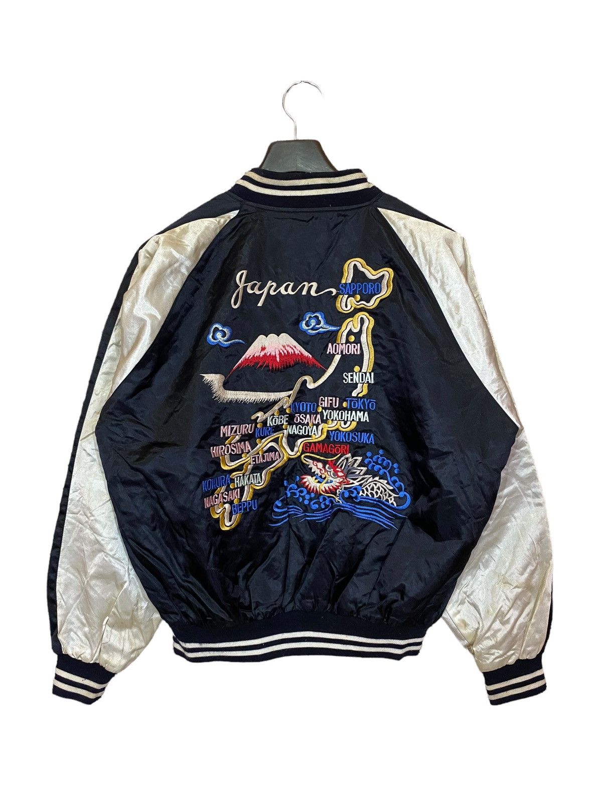Japanese Brand × Traditional Weatherwear Sukajan dragon emboidery jacket satin nice design Size US XL / EU 56 / 4 - 5 Thumbnail