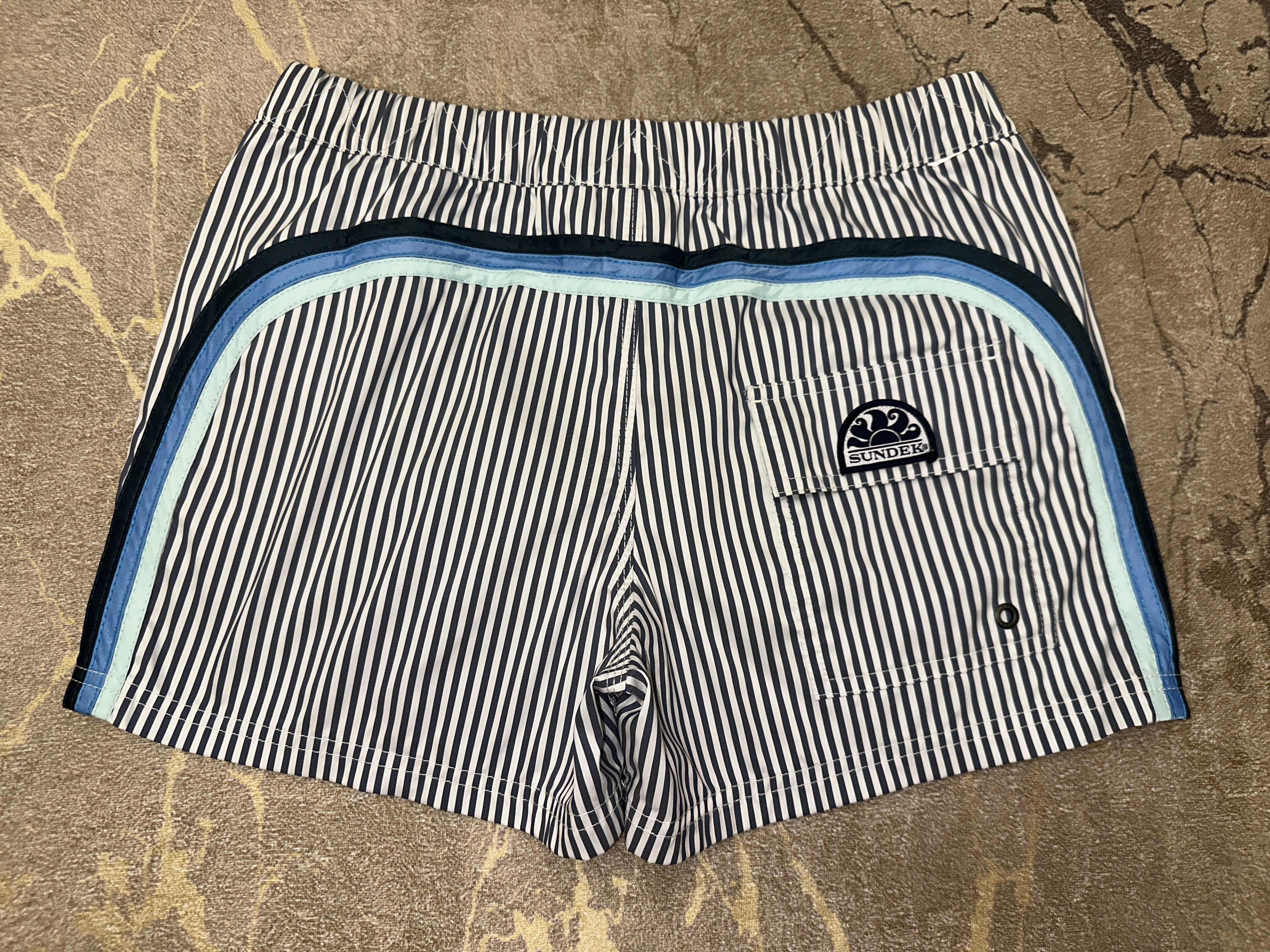Sundek Zebra Sundek S Beach Board Shorts Trunks Bath Elastic Size S Size US 31 - 7 Thumbnail
