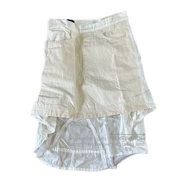 Comme des Garcons Comme Des Garcons size S Asymmetrical White Short Skirt Size 24" / US 00 / IT 34 - 1 Thumbnail