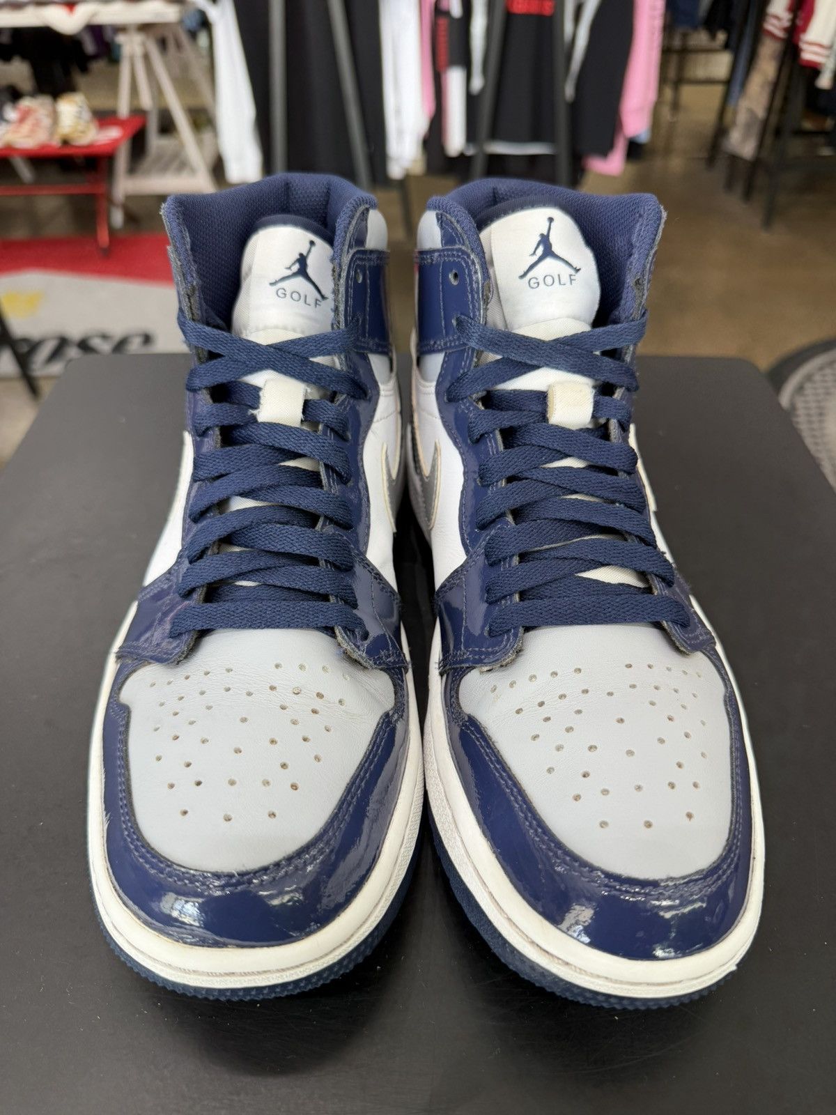 Jordan Brand Jordan 1 Golf Patent Midnight Navy Size 8.5 (2022) Size US 8.5 / EU 41-42 - 2 Thumbnail