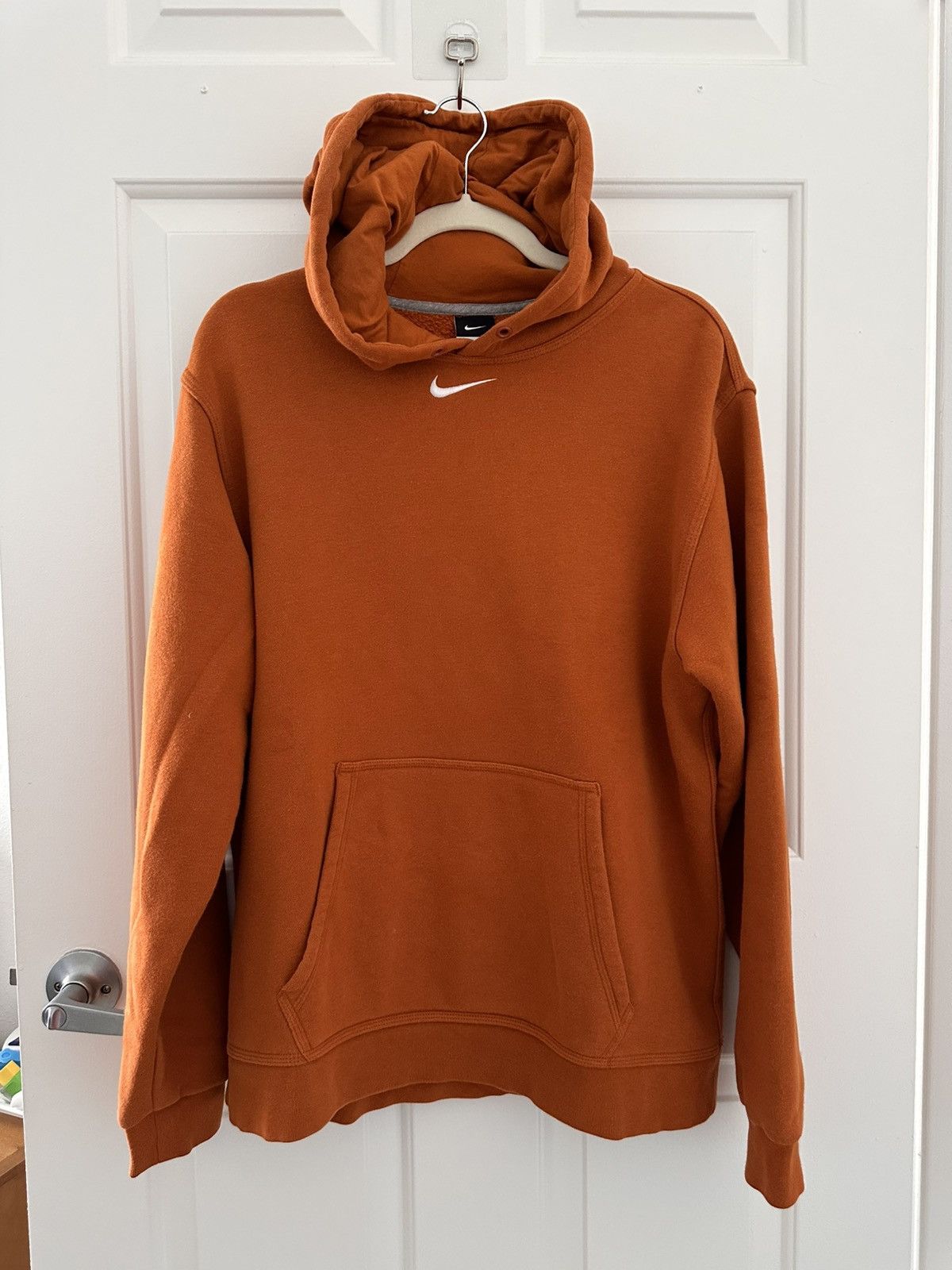 Nike Nike Swoosh Center Logo Orange Hoodie Size US M / EU 48-50 / 2 - 1 Thumbnail
