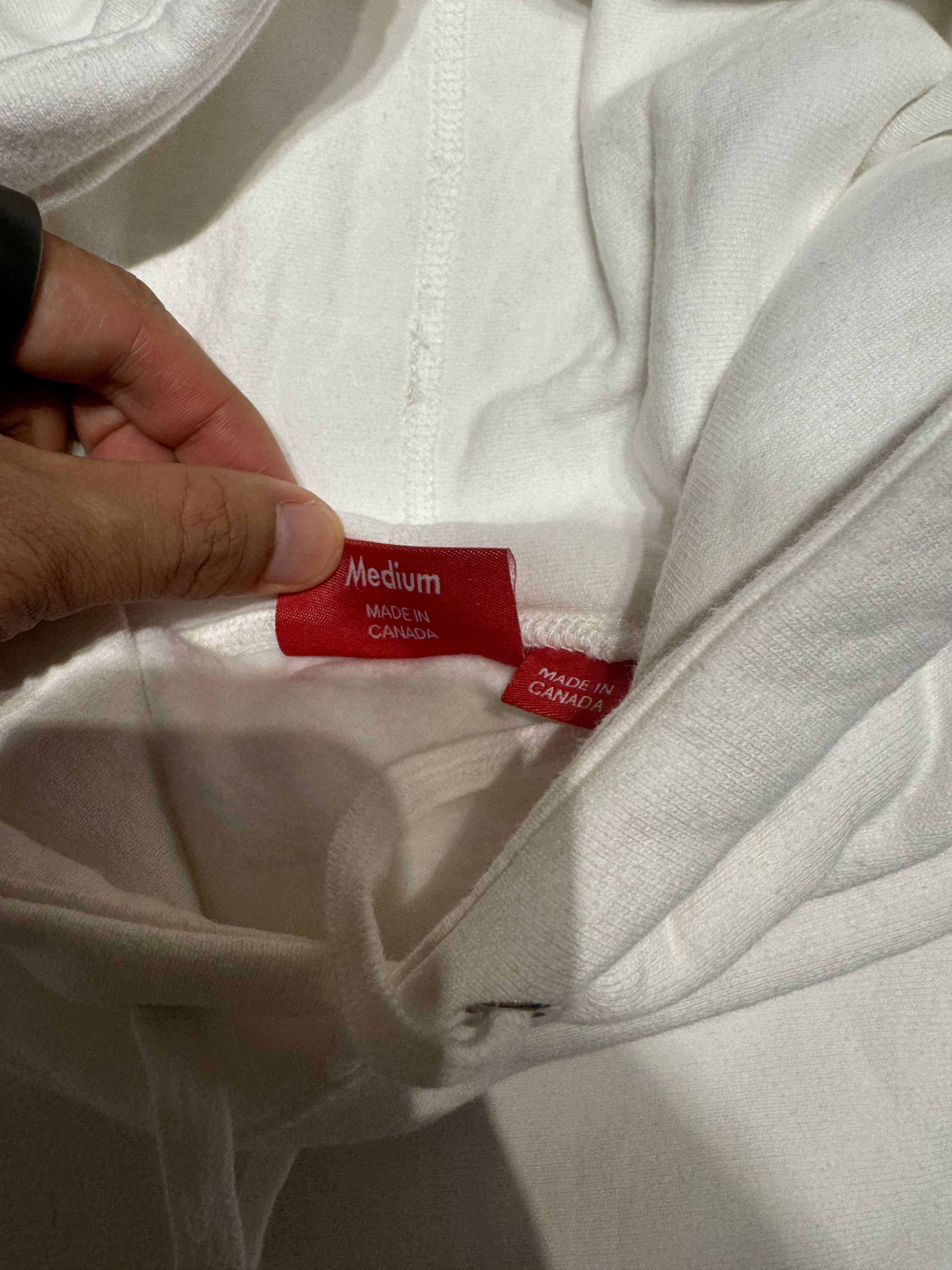 Supreme Supreme white hoodie Size US M / EU 48-50 / 2 - 4 Thumbnail