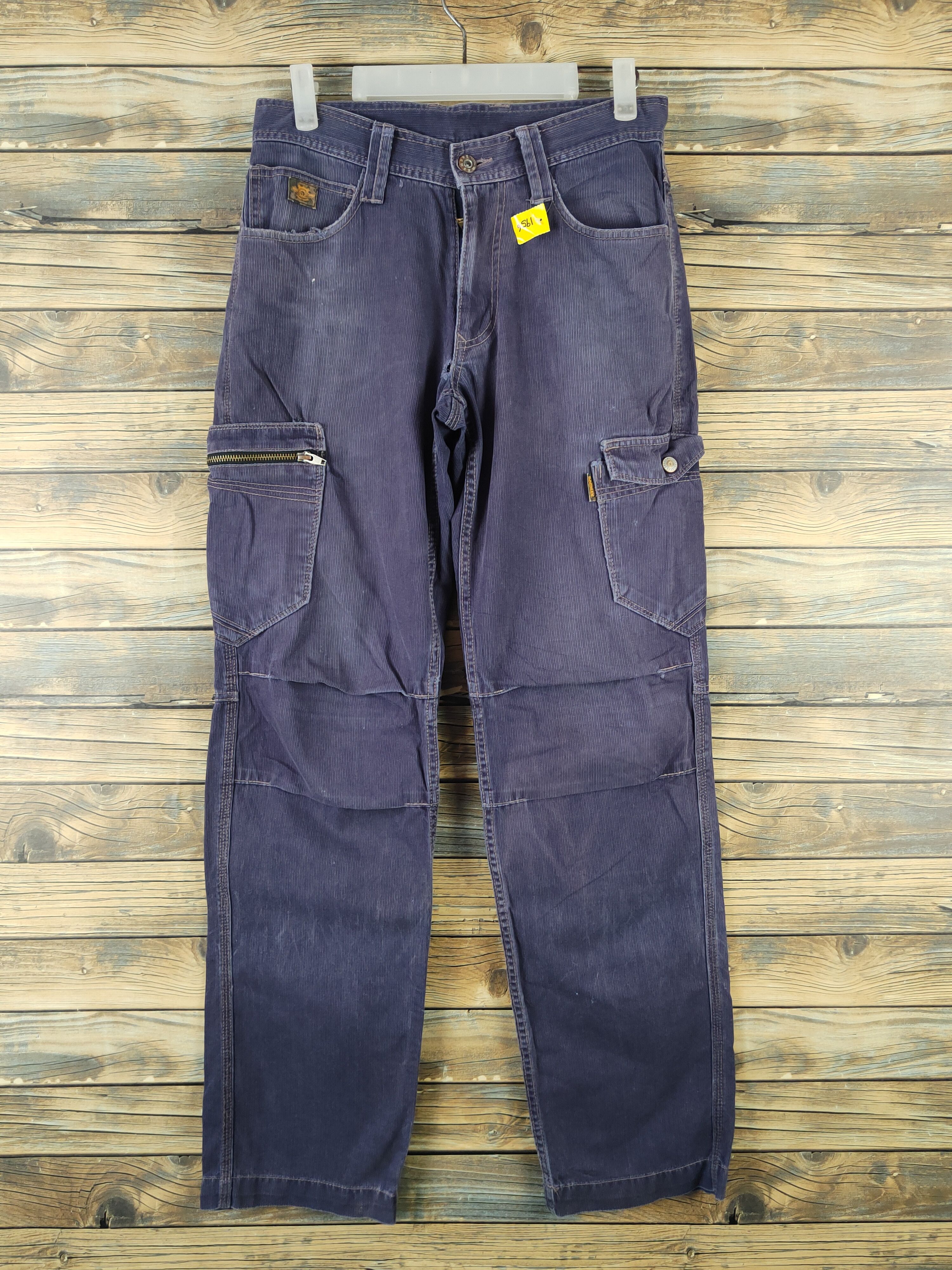 Japanese Brand DL Dogman Purple Faded Multipocket Cargo Pants #1956 Size US 29 - 1 Thumbnail